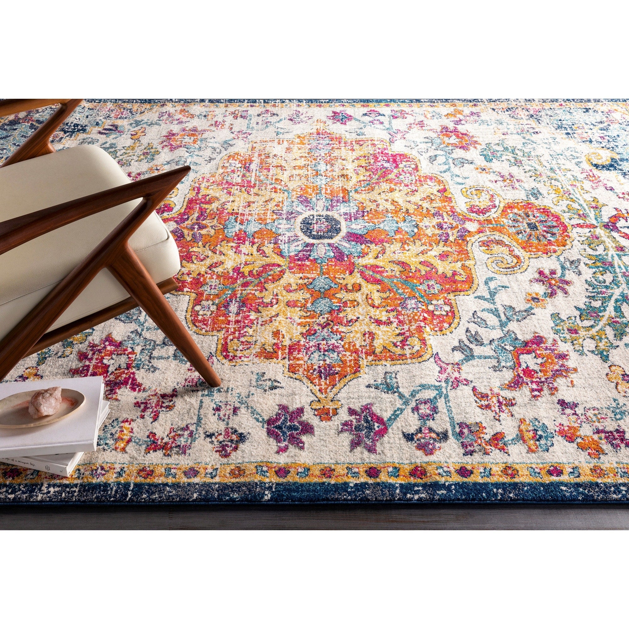 Tapis de sol vintage bohème Caressa de Livabliss