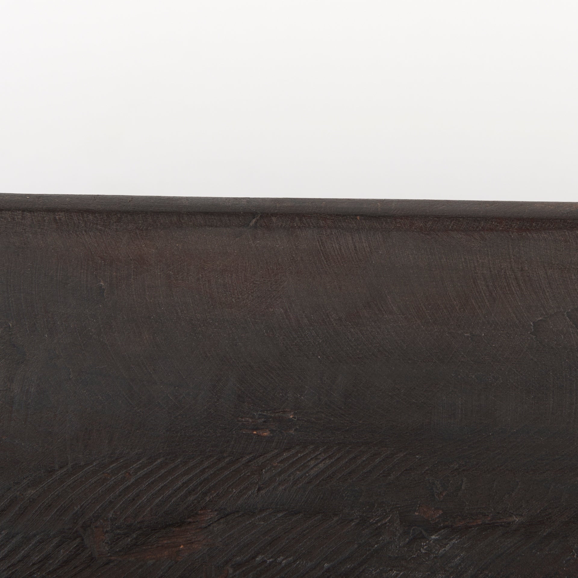 Bol oblong extra large Athena en bois récupéré noir-brun - 26,0 L x 10,0 l x 7,0 H