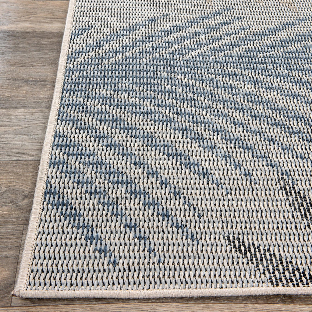 Tapis d'intérieur/extérieur à motif de feuilles de palmier des Bahamas