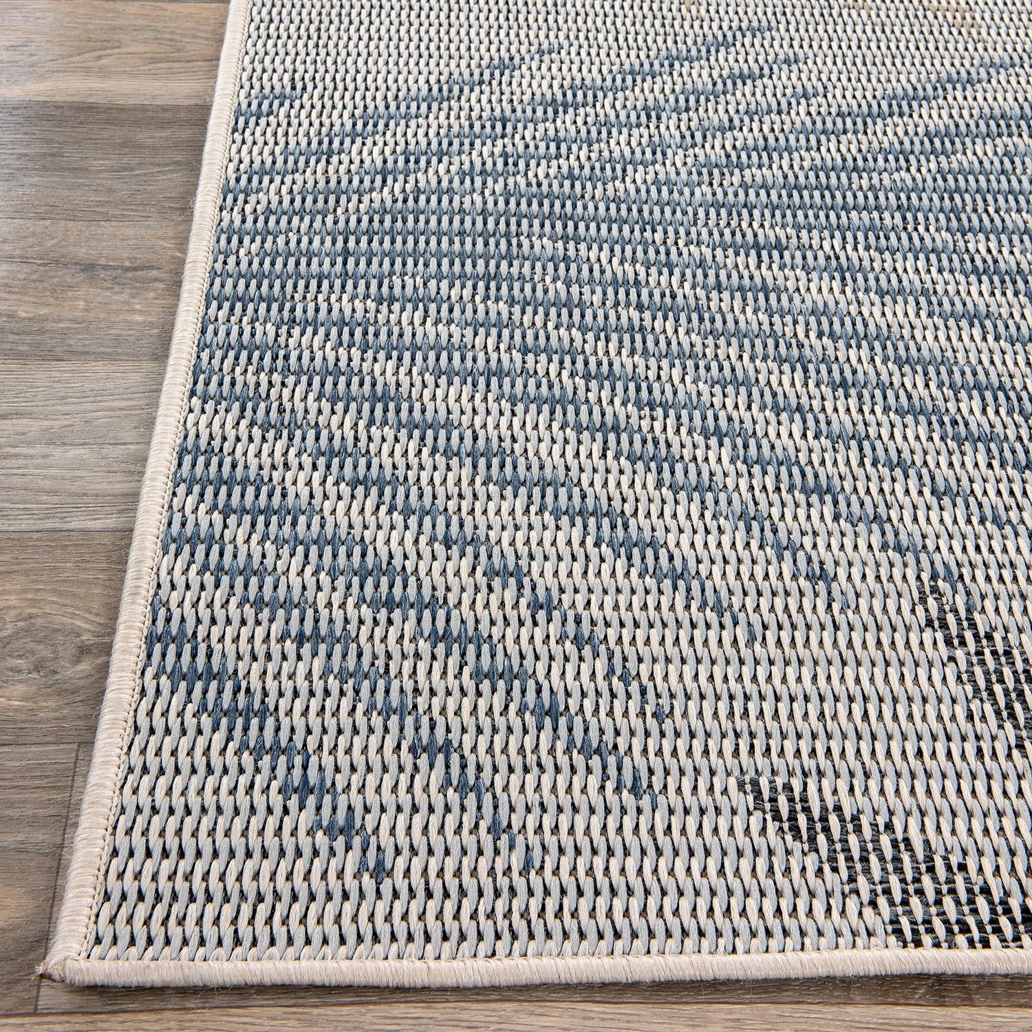 Tapis d'intérieur/extérieur à motif de feuilles de palmier des Bahamas