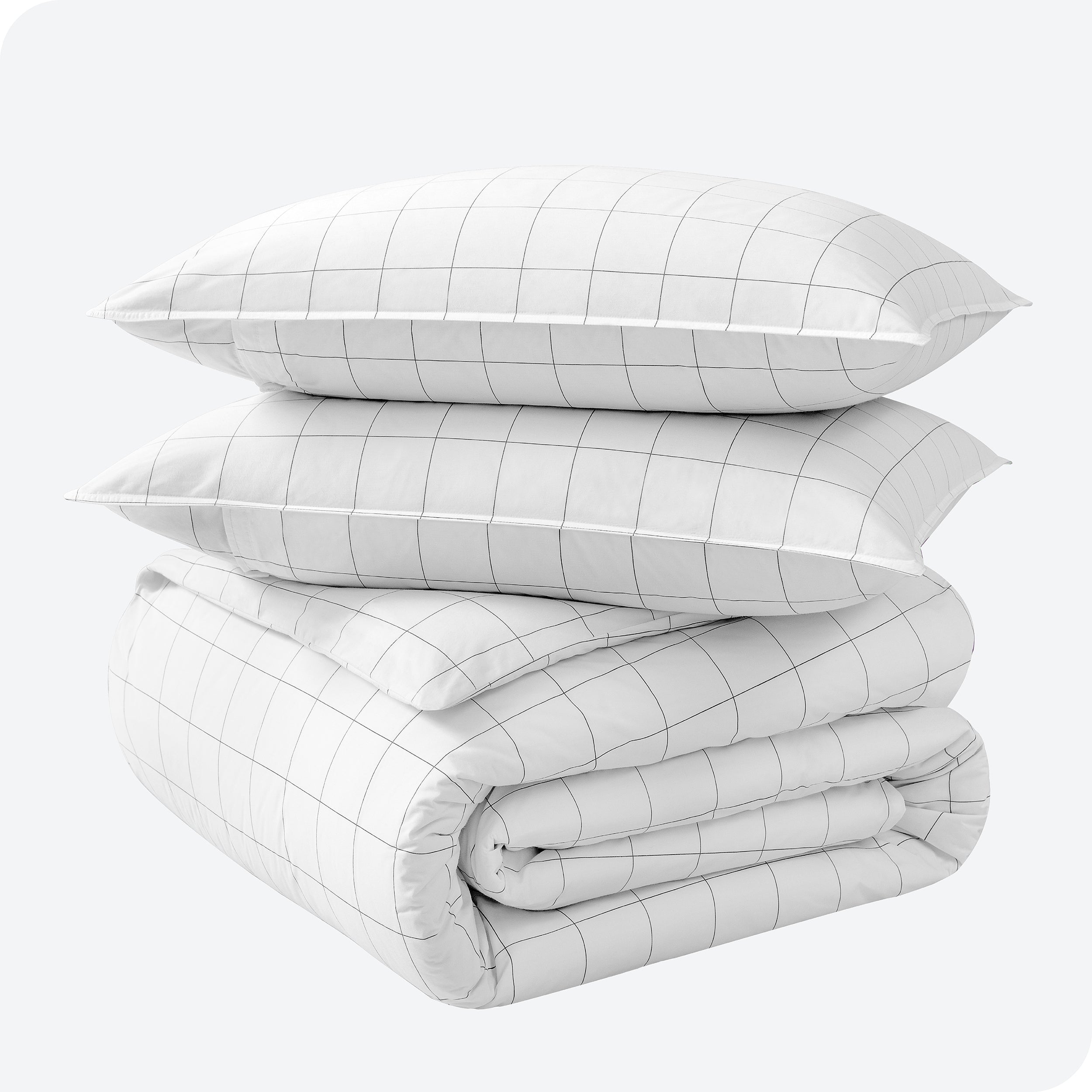 Bare Home Organic Cotton Percale Duvet Cover Set