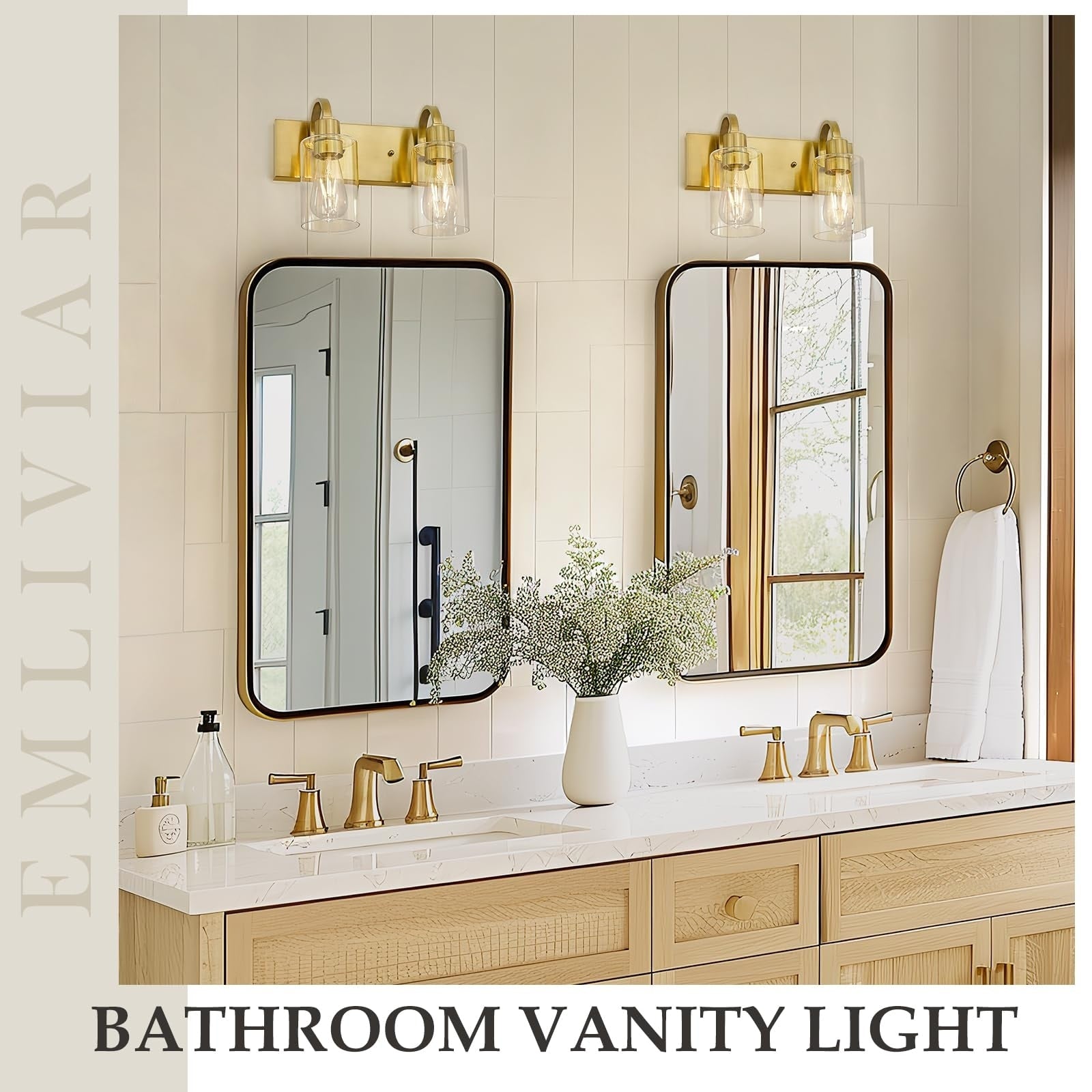 Bathroom Vanity Light Fixtures - Farmhouse Wall Light for Bathroom