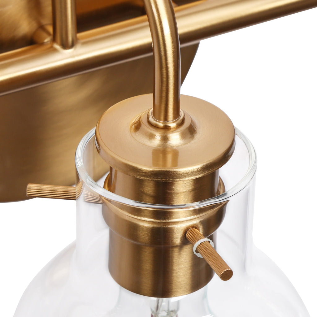 Modern 2/3/4/5-Light Bathroom Vanity Light Globe Glass Wall Sconce Minimalist Design