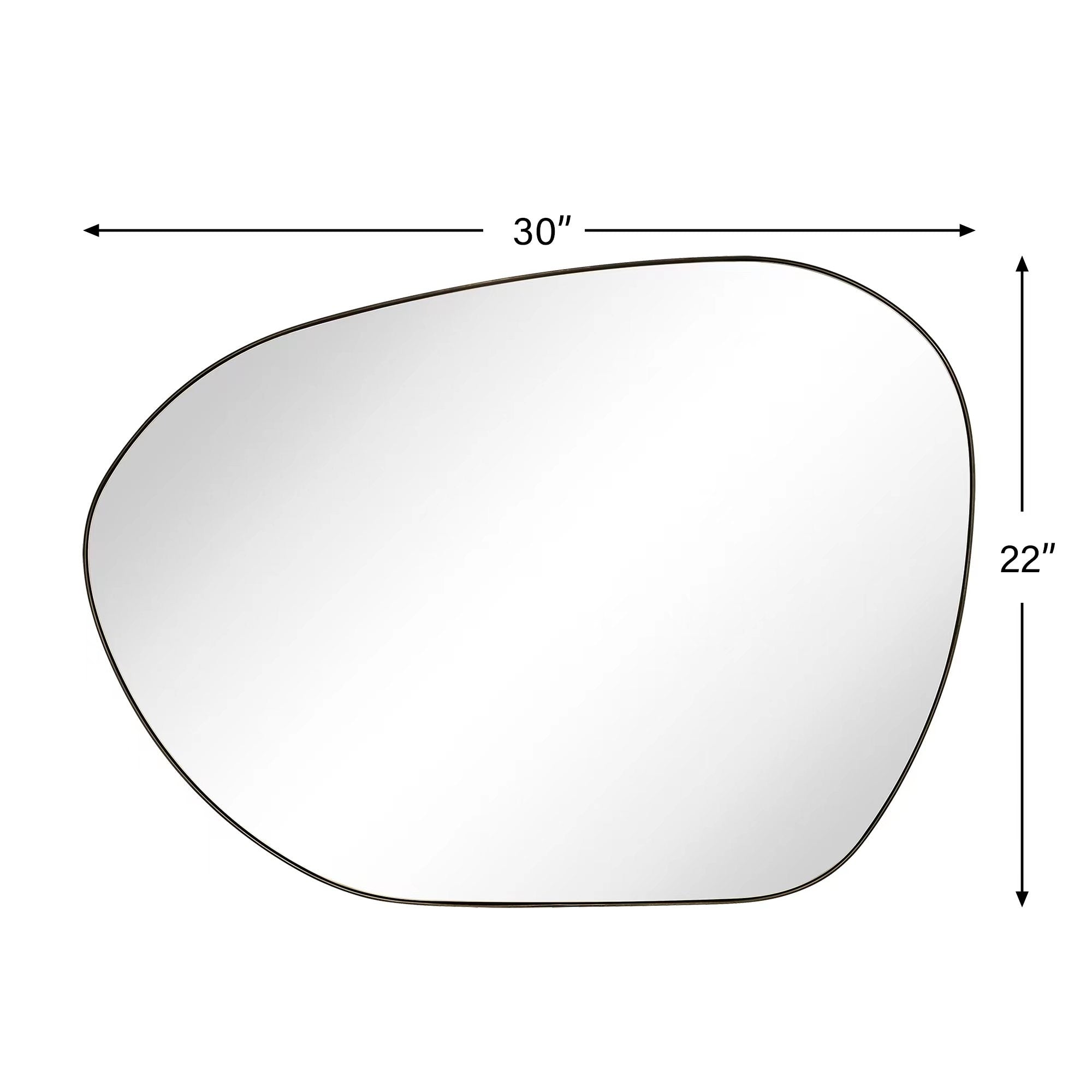 TEHOME Bertlinde wall mirror irregular shaped mirror for living room