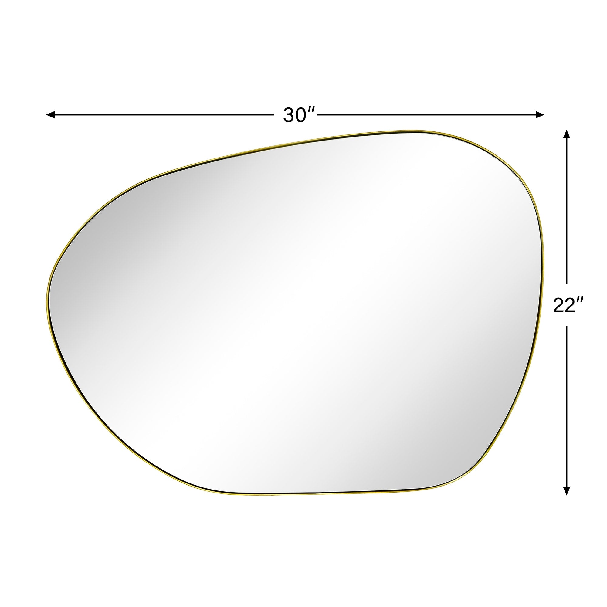 TEHOME Bertlinde wall mirror irregular shaped mirror for living room