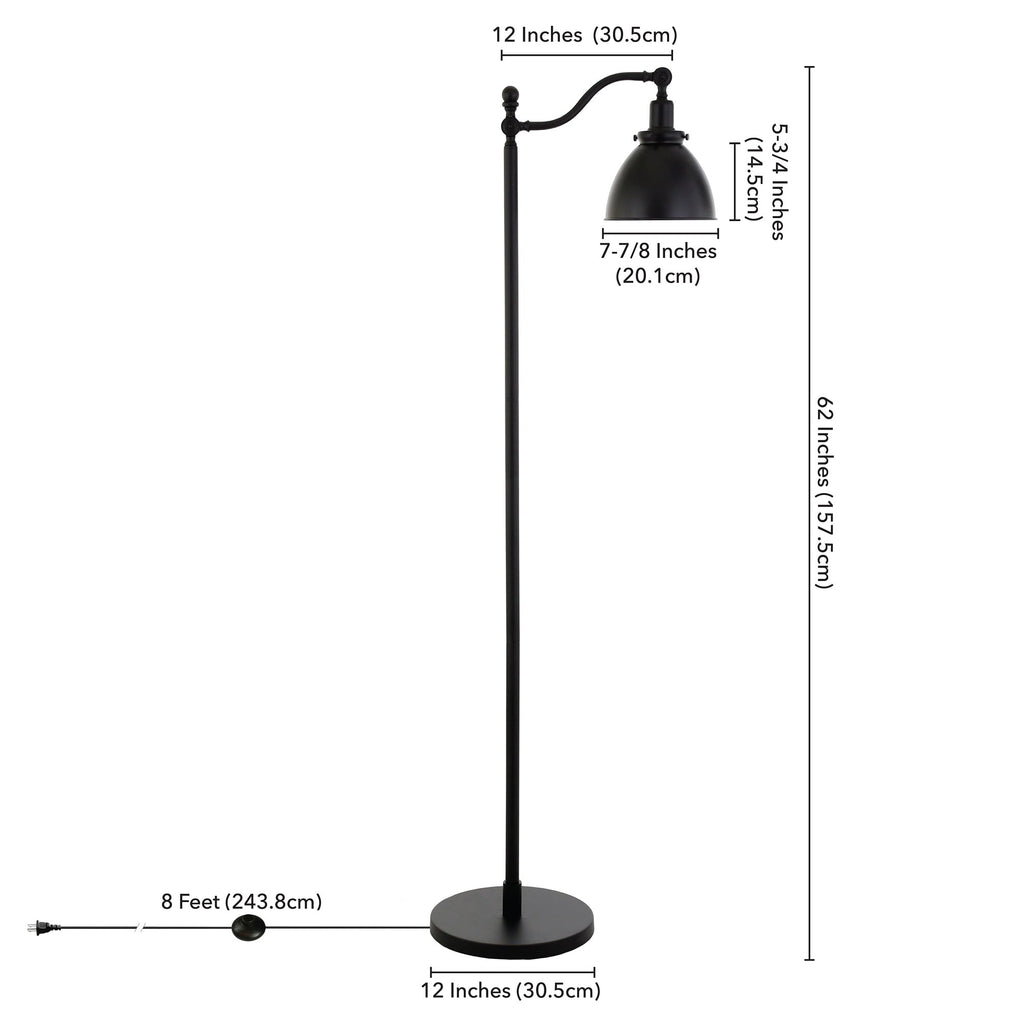 Beverly 65 Tall Floor Lamp with Metal Shade