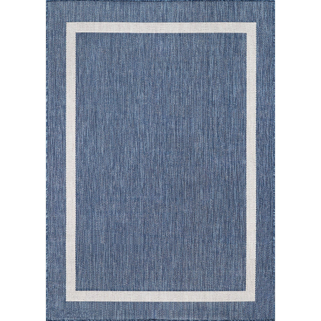 Tapis Beverly Rug moderne à bordures pour intérieur et extérieur, tapis d'extérieur pour patio, terrasse, porche