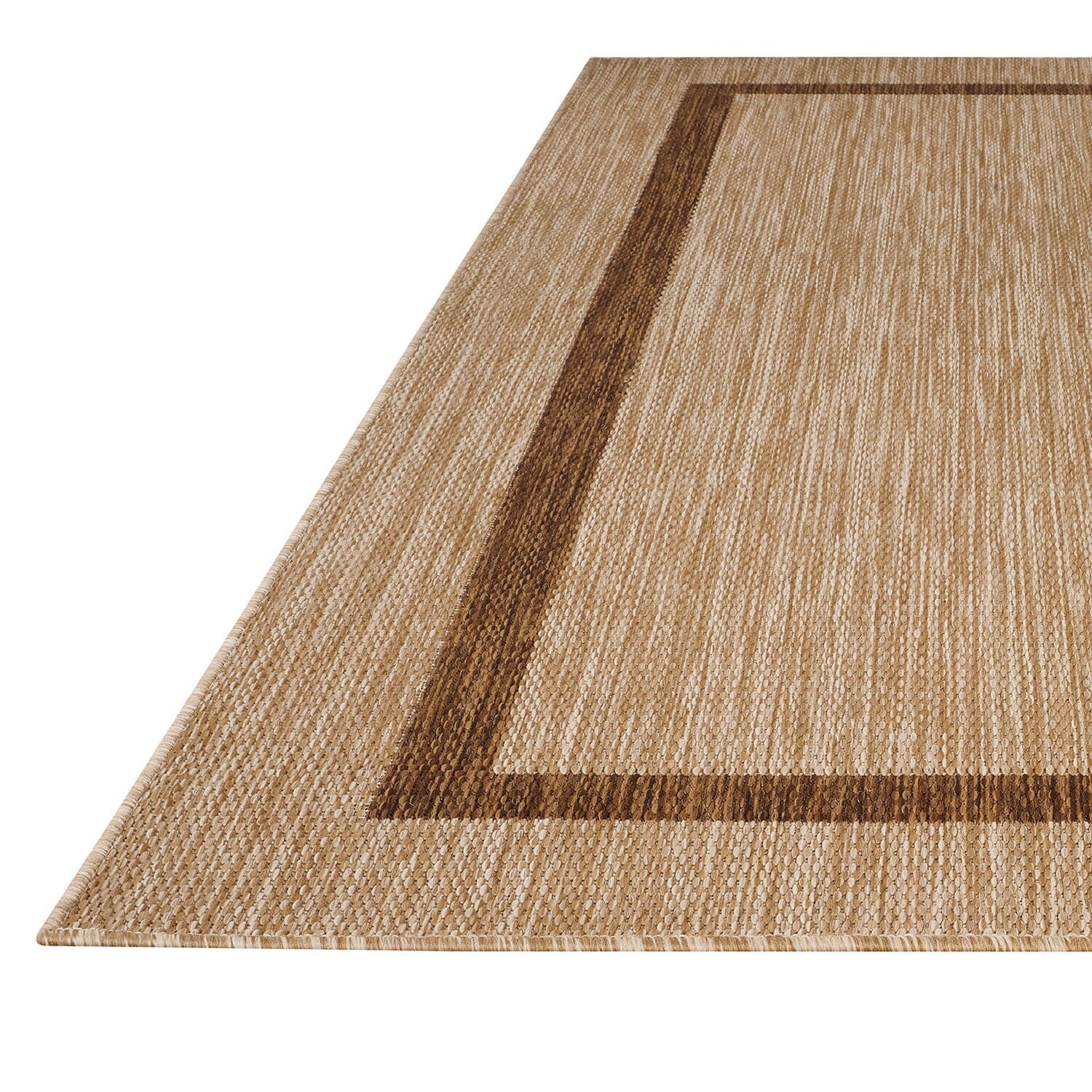 Tapis Beverly Rug moderne à bordures pour intérieur et extérieur, tapis d'extérieur pour patio, terrasse, porche