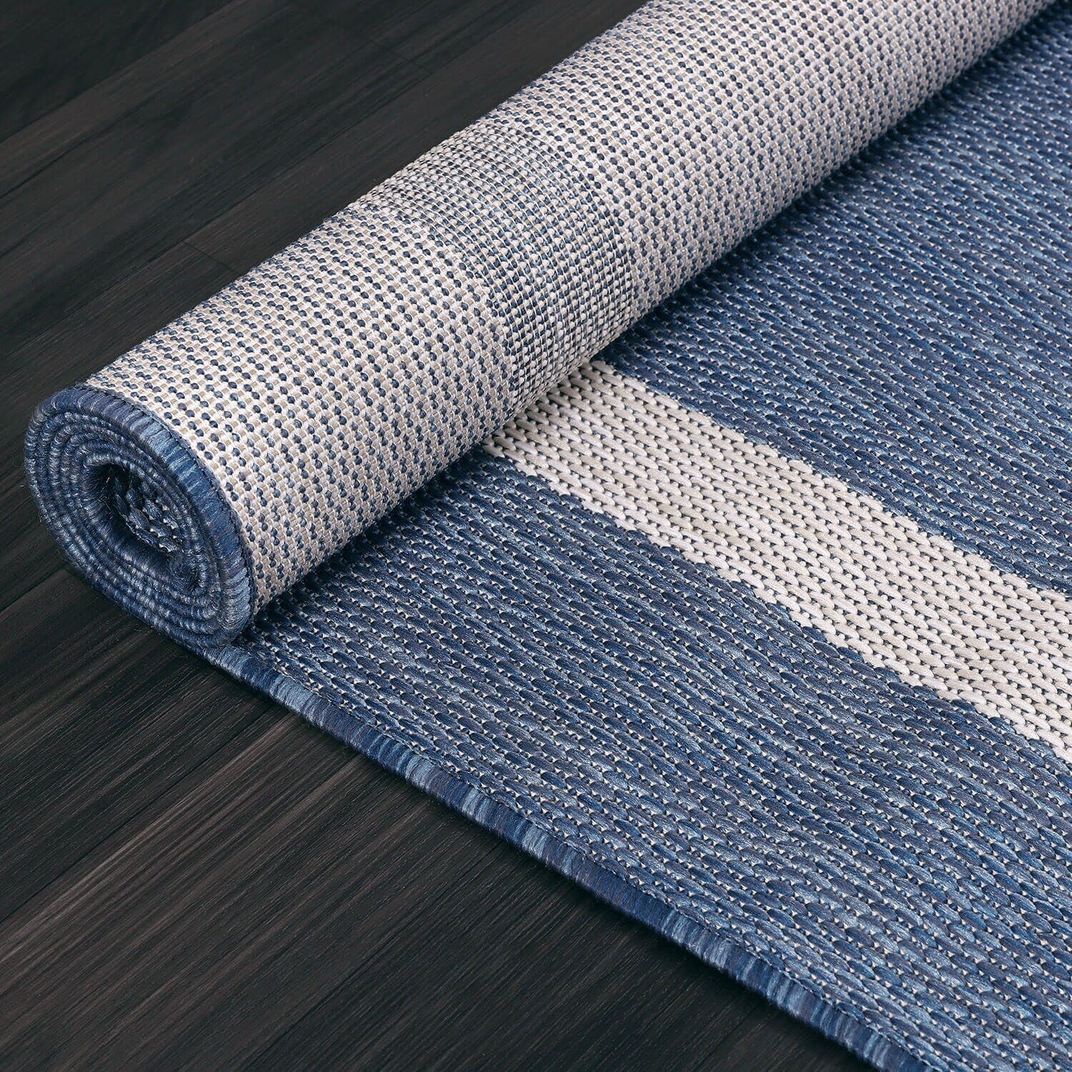 Tapis Beverly Rug moderne à bordures pour intérieur et extérieur, tapis d'extérieur pour patio, terrasse, porche