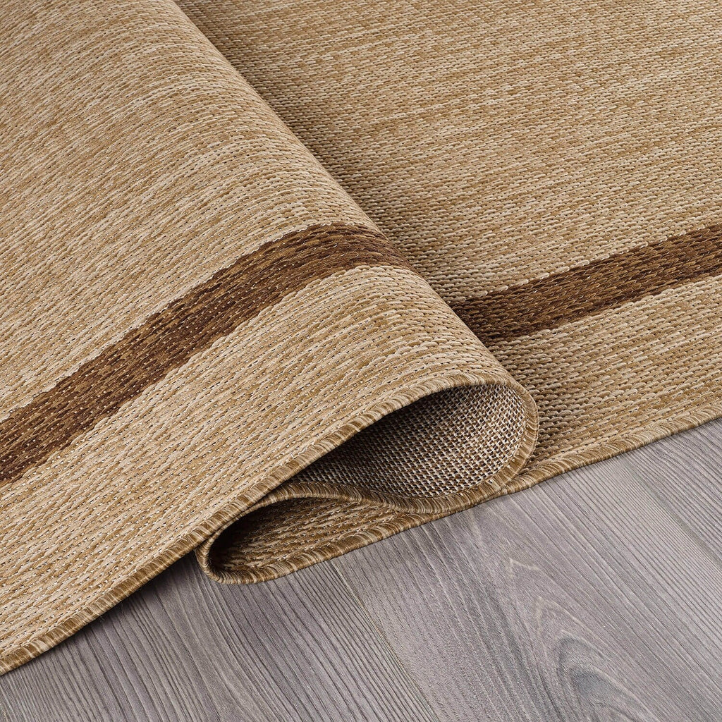 Tapis Beverly Rug moderne à bordures pour intérieur et extérieur, tapis d'extérieur pour patio, terrasse, porche