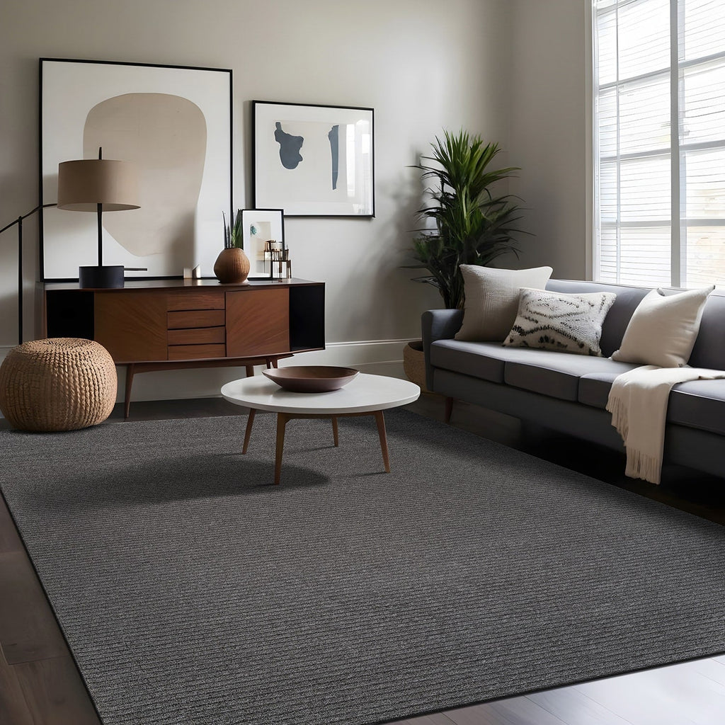 Tapis d'intérieur Beverly Rug uni, antidérapant, dos en caoutchouc, lavable