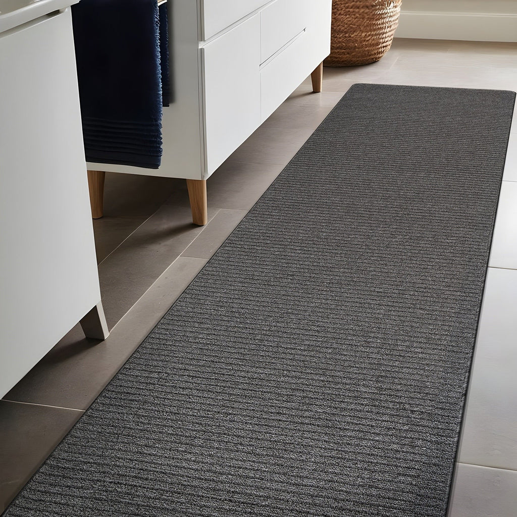 Tapis d'intérieur Beverly Rug uni, antidérapant, dos en caoutchouc, lavable