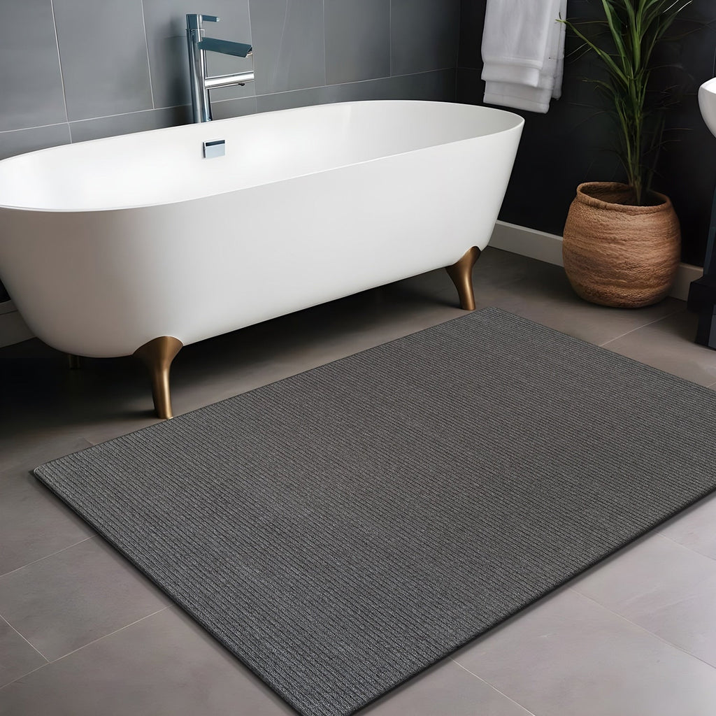 Tapis d'intérieur Beverly Rug uni, antidérapant, dos en caoutchouc, lavable