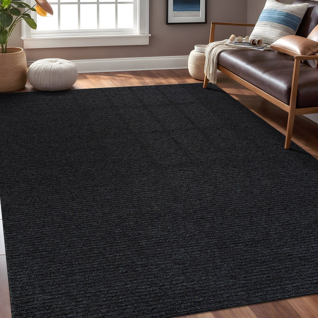 Tapis d'intérieur Beverly Rug uni, antidérapant, dos en caoutchouc, lavable