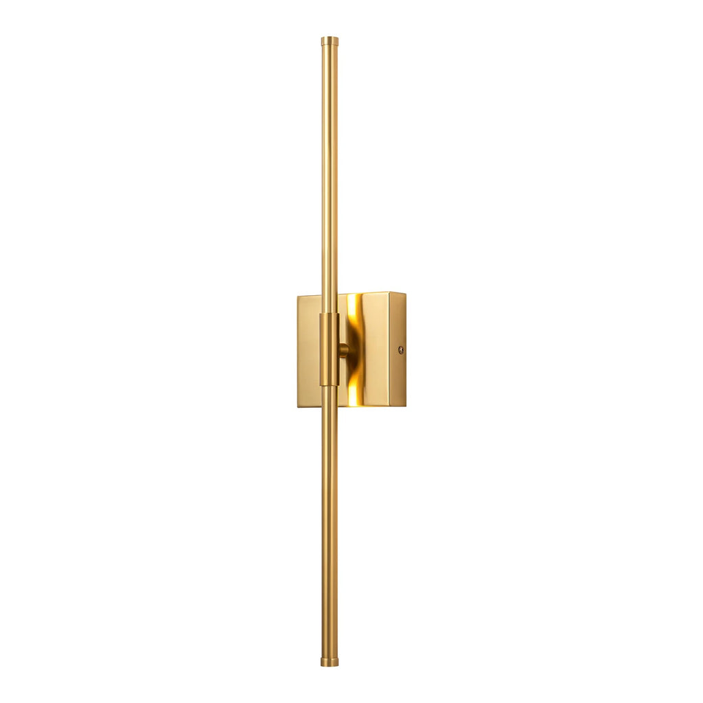 1-Light Black/ Gold/ Nickel Modern Long Linear Strip Wall Sconce Dimmable LED Bathroom Vanity Light