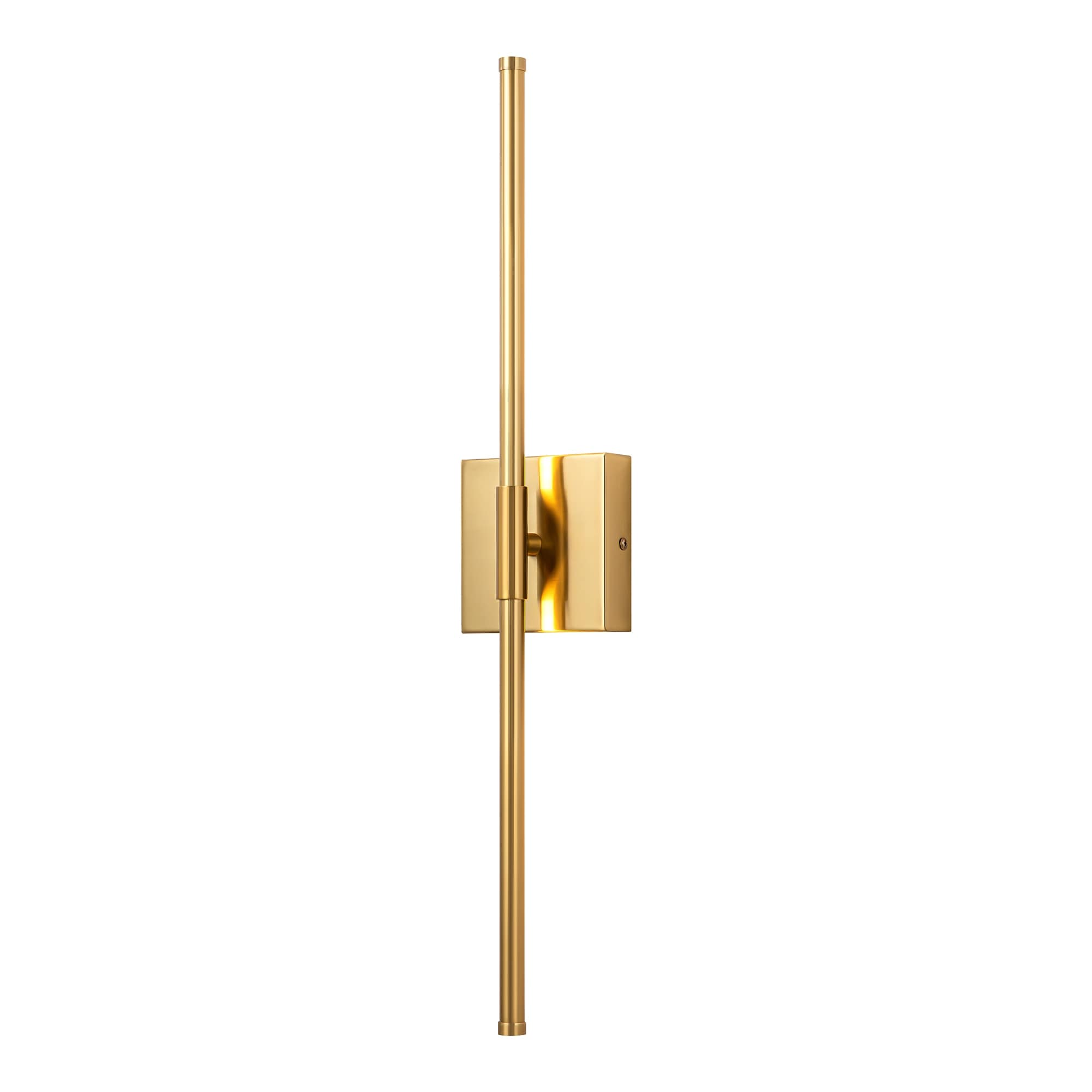 1-Light Black/ Gold/ Nickel Modern Long Linear Strip Wall Sconce Dimmable LED Bathroom Vanity Light