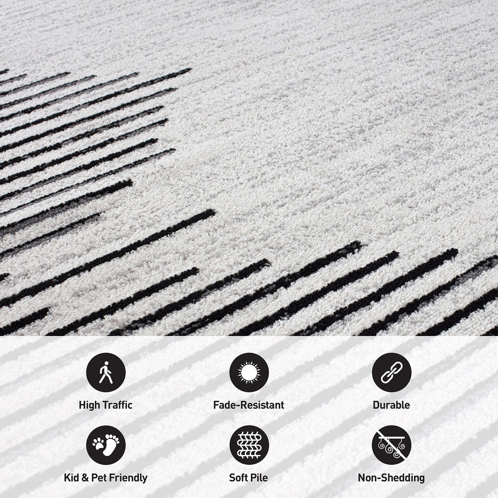 Tapis à rayures bohèmes