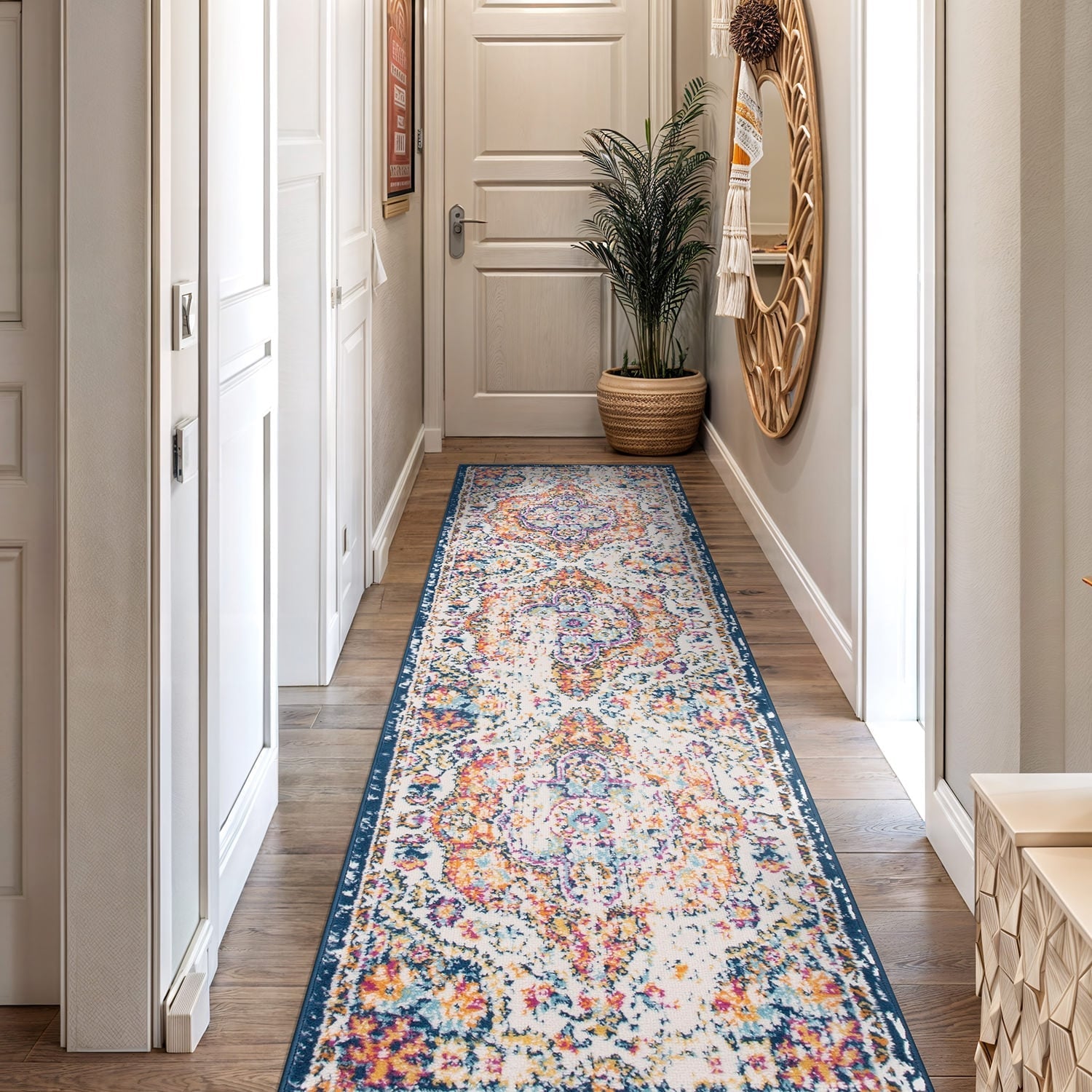 Tapis à rayures bohèmes