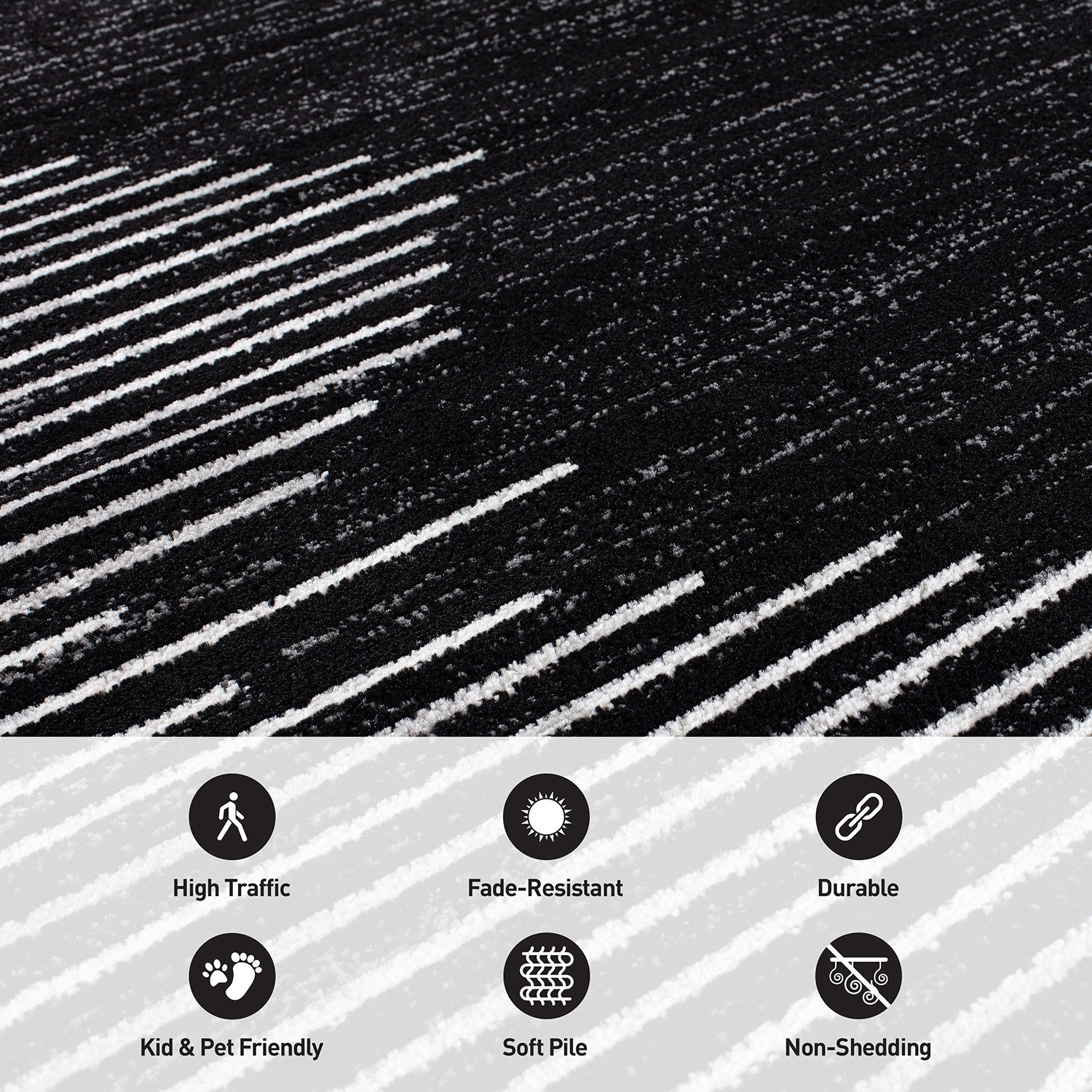 Tapis à rayures bohèmes