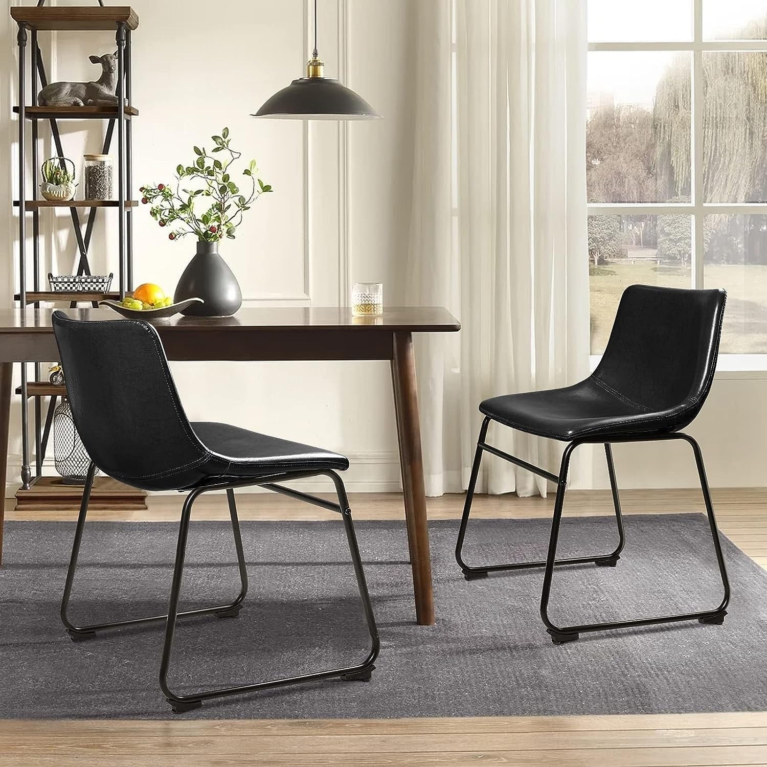 Bossin 18/26/30 inch Bar Stools,Counter Height Bar Stools with Back Modern PU Leather Stools Dining Chair with Footrest