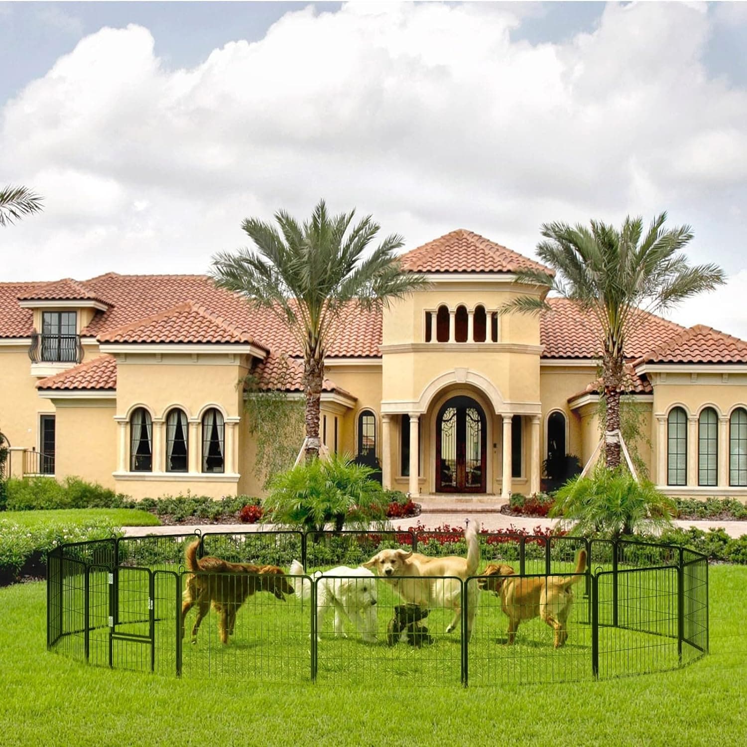 Parc à jeux pour chiens Bossin avec portes, 8/16/24 panneaux