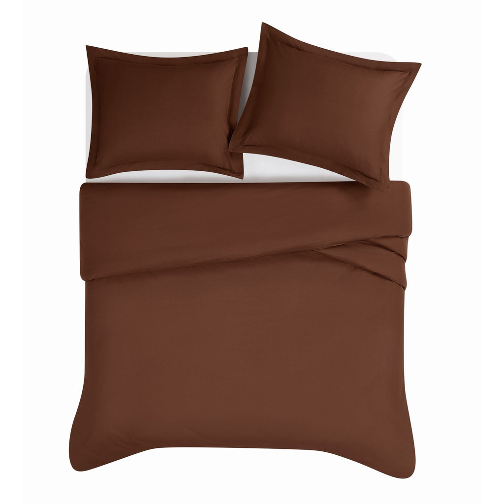 Brooklyn Loom Tight-Weave Cotton Percale Duvet Set