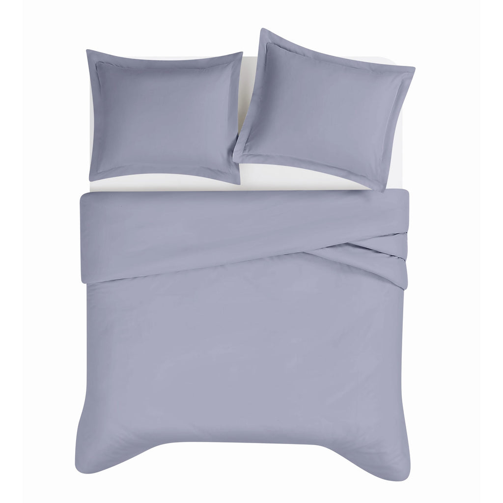 Brooklyn Loom Tight-Weave Cotton Percale Duvet Set