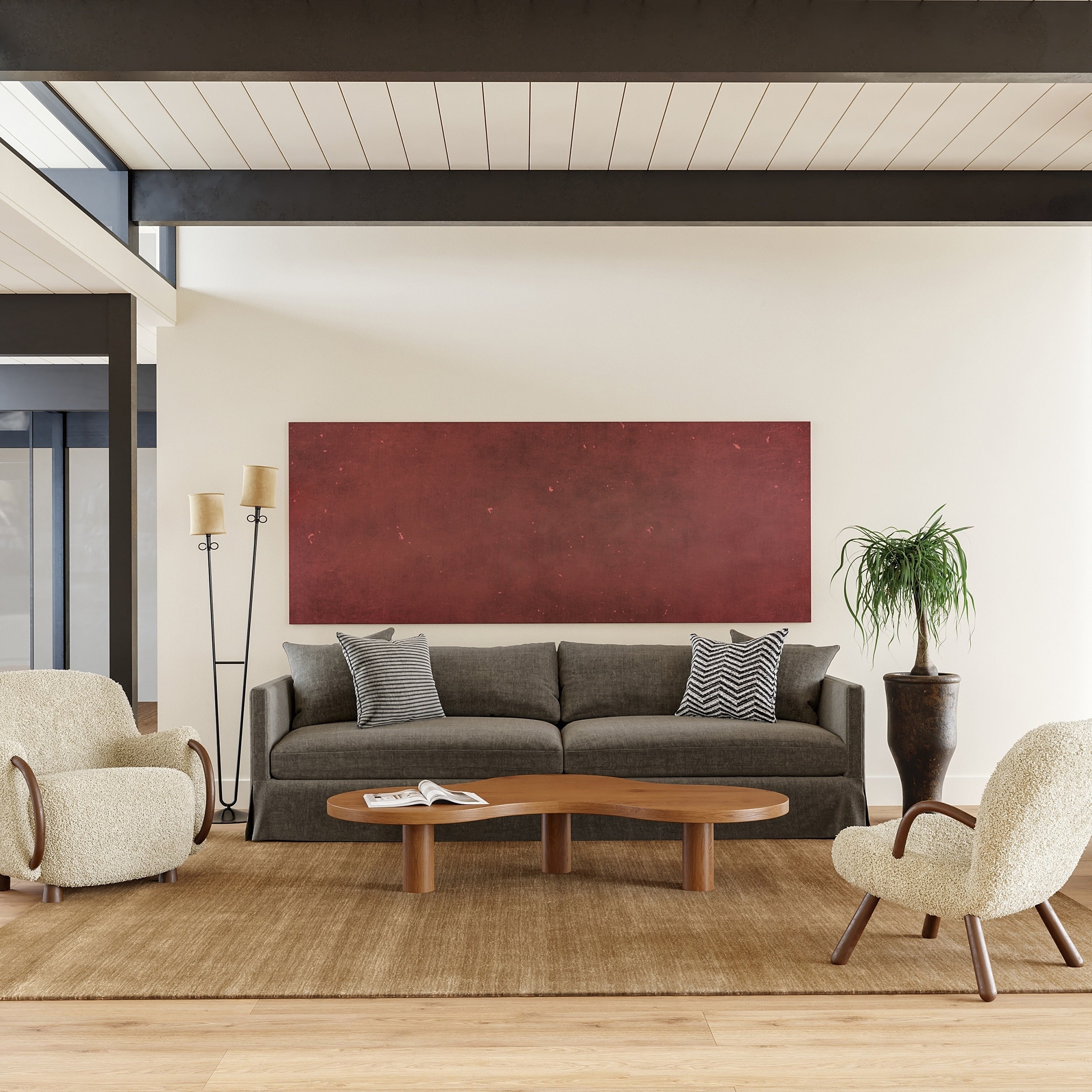 Tapis Nuloom Arrel moucheté en laine mélangée