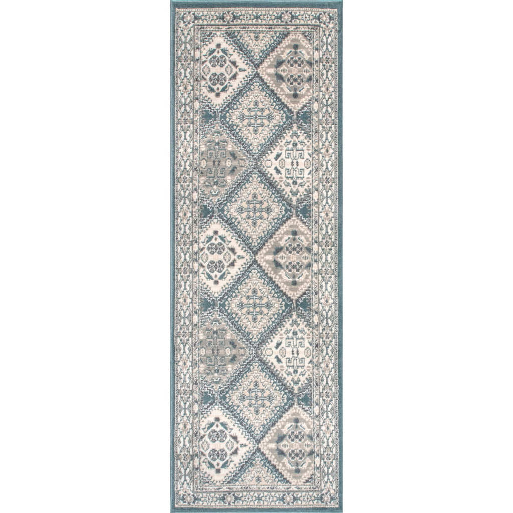 Tapis de sol carrelé traditionnel Nuloom Becca