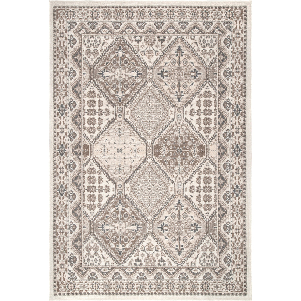 Tapis de sol carrelé traditionnel Nuloom Becca
