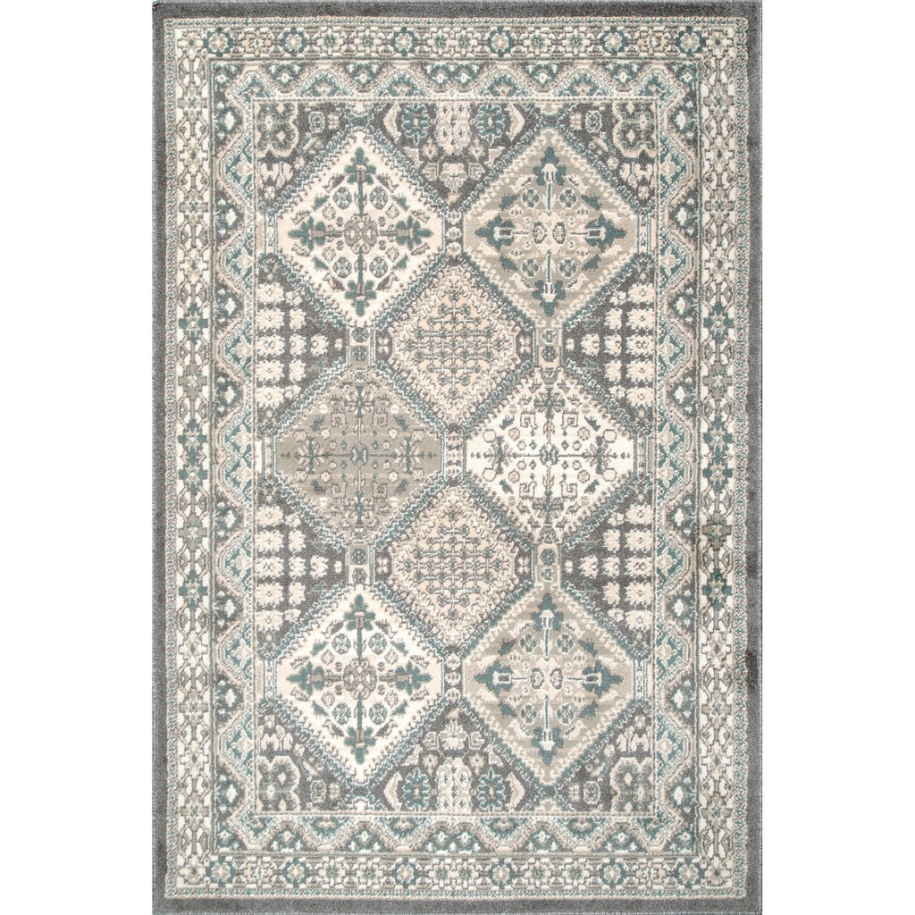 Tapis de sol carrelé traditionnel Nuloom Becca