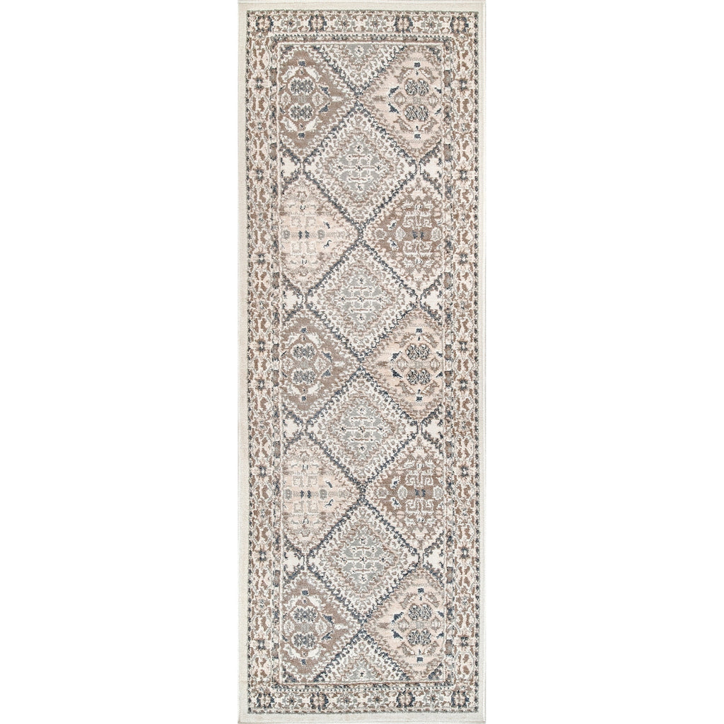 Tapis de sol carrelé traditionnel Nuloom Becca