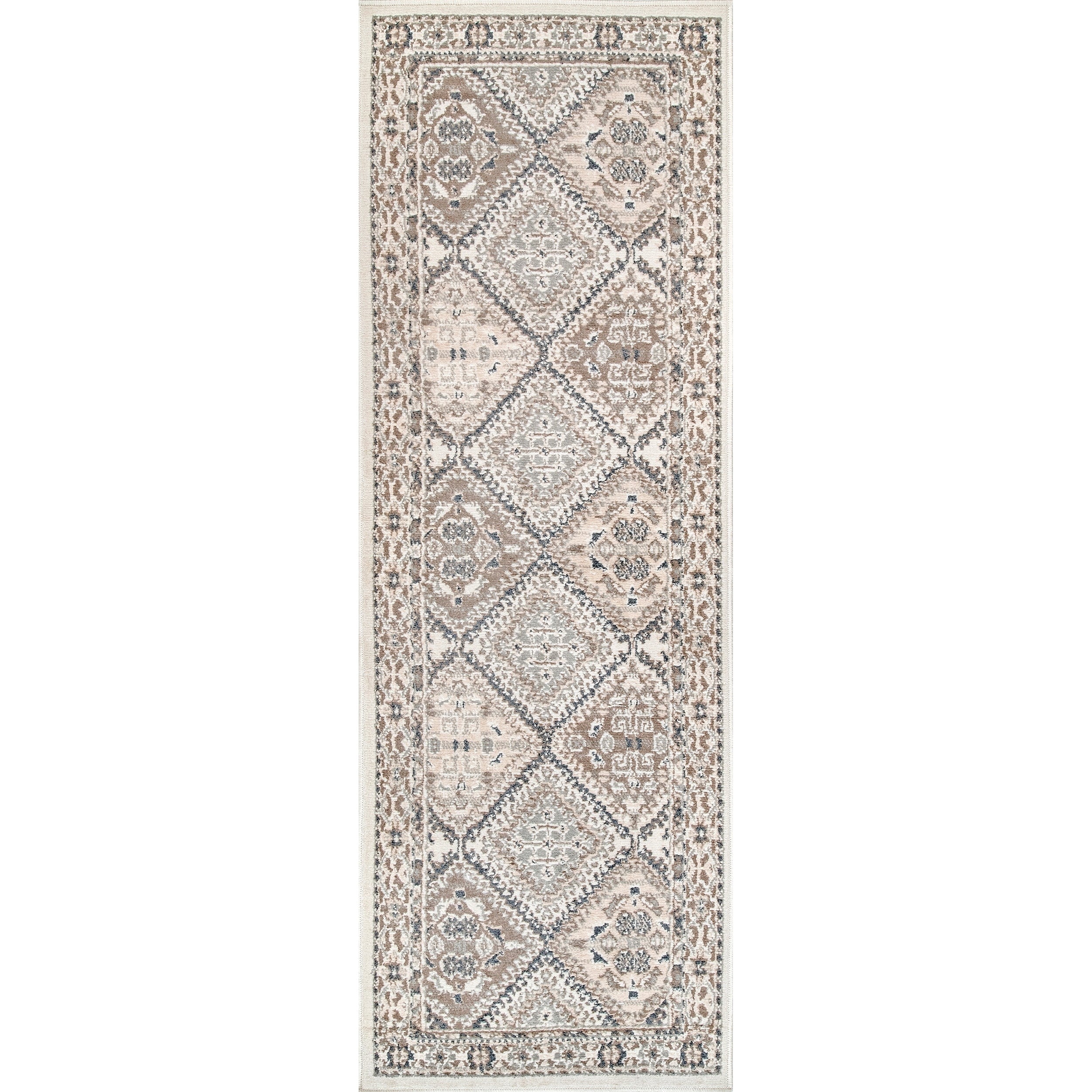 Tapis de sol carrelé traditionnel Nuloom Becca