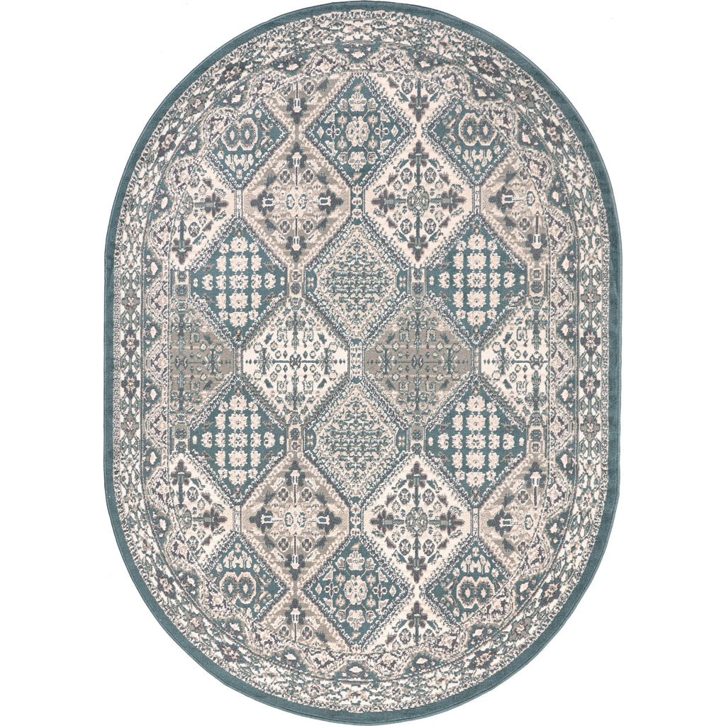 Tapis de sol carrelé traditionnel Nuloom Becca
