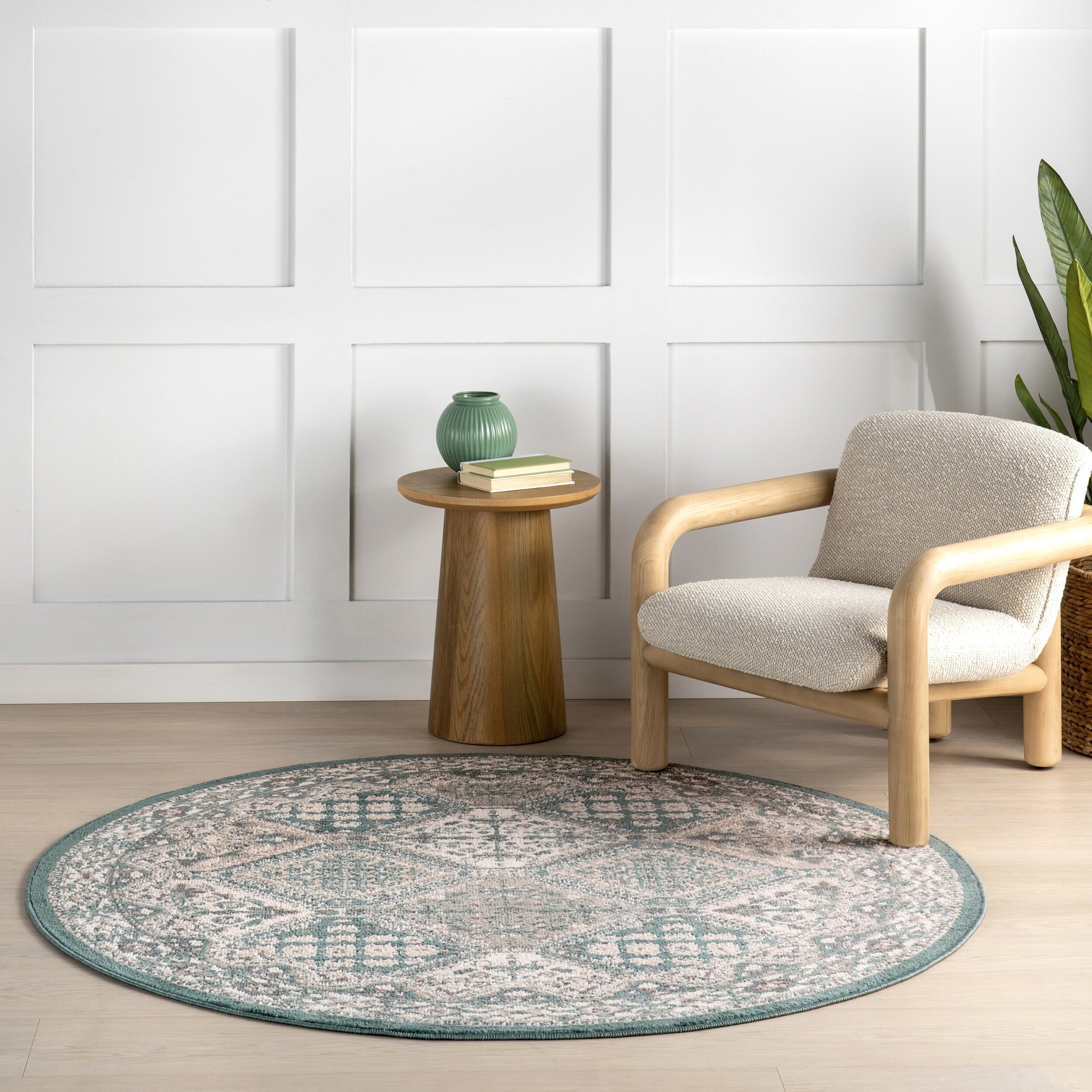 Tapis de sol carrelé traditionnel Nuloom Becca