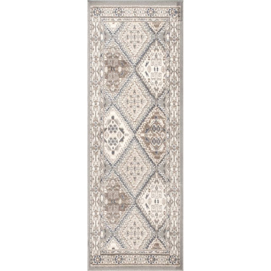 Tapis de sol carrelé traditionnel Nuloom Becca