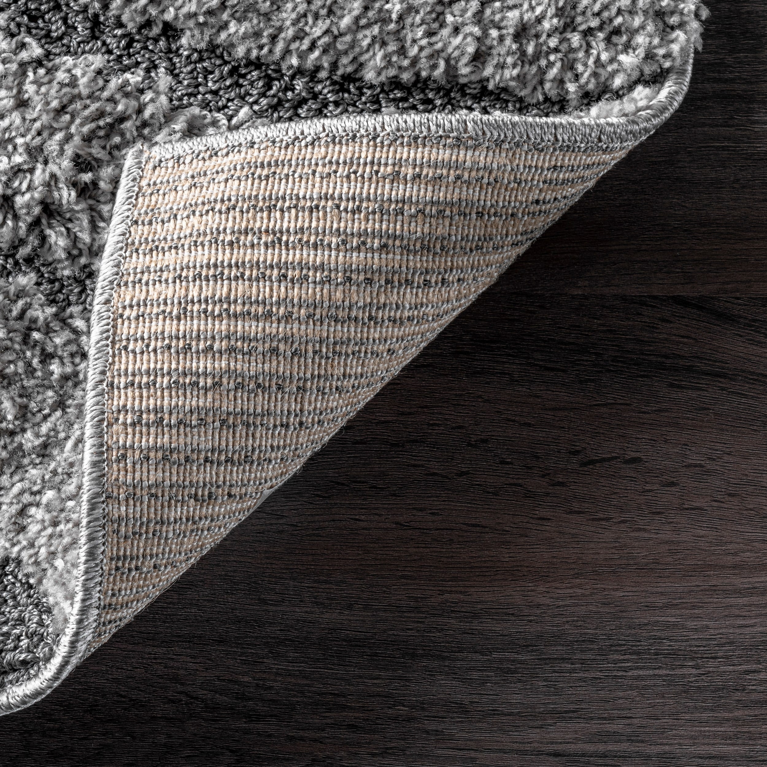 Tapis à poils longs Nuloom Krista contemporain à motifs tourbillonnants