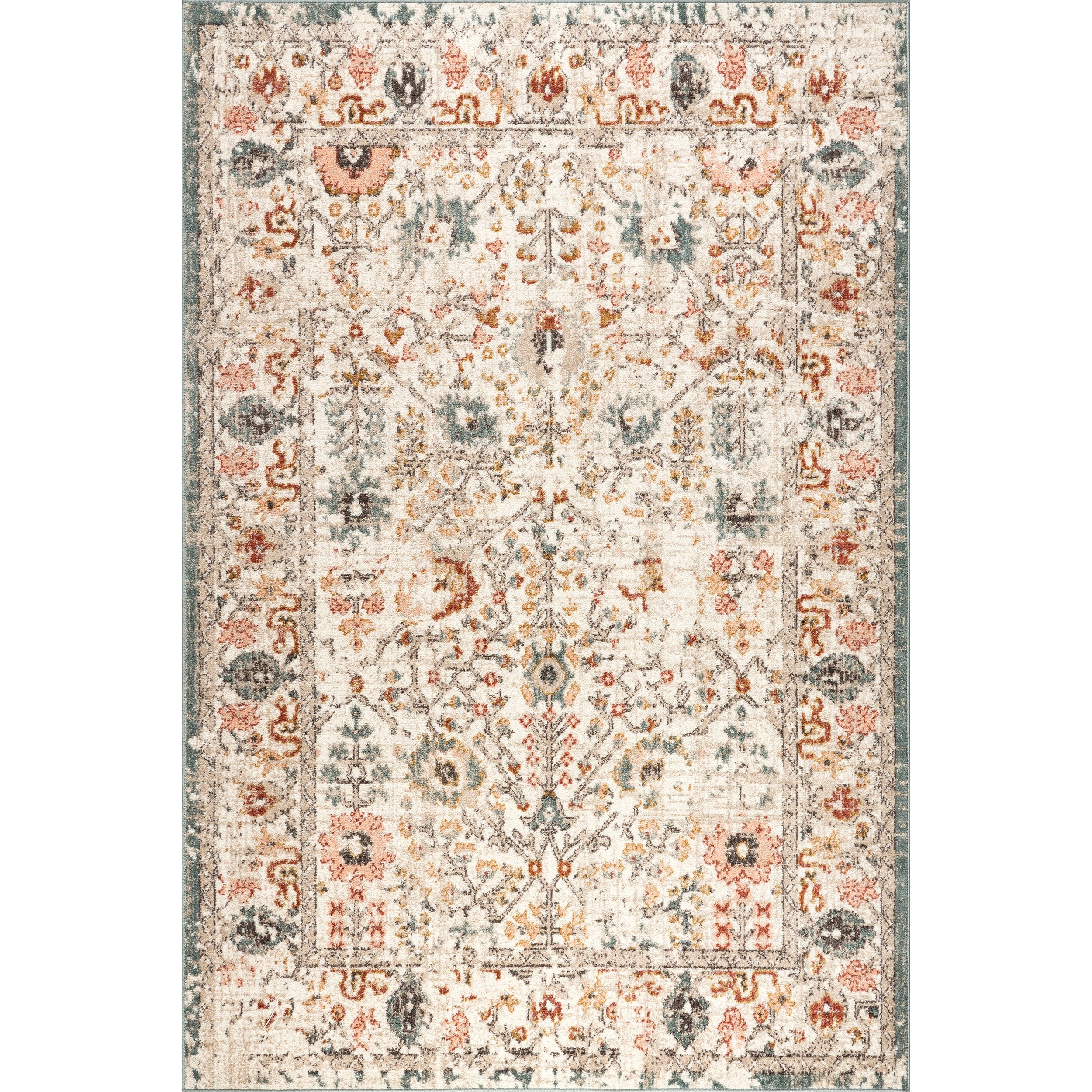 Tapis Nuloom Lenore à motif floral vintage