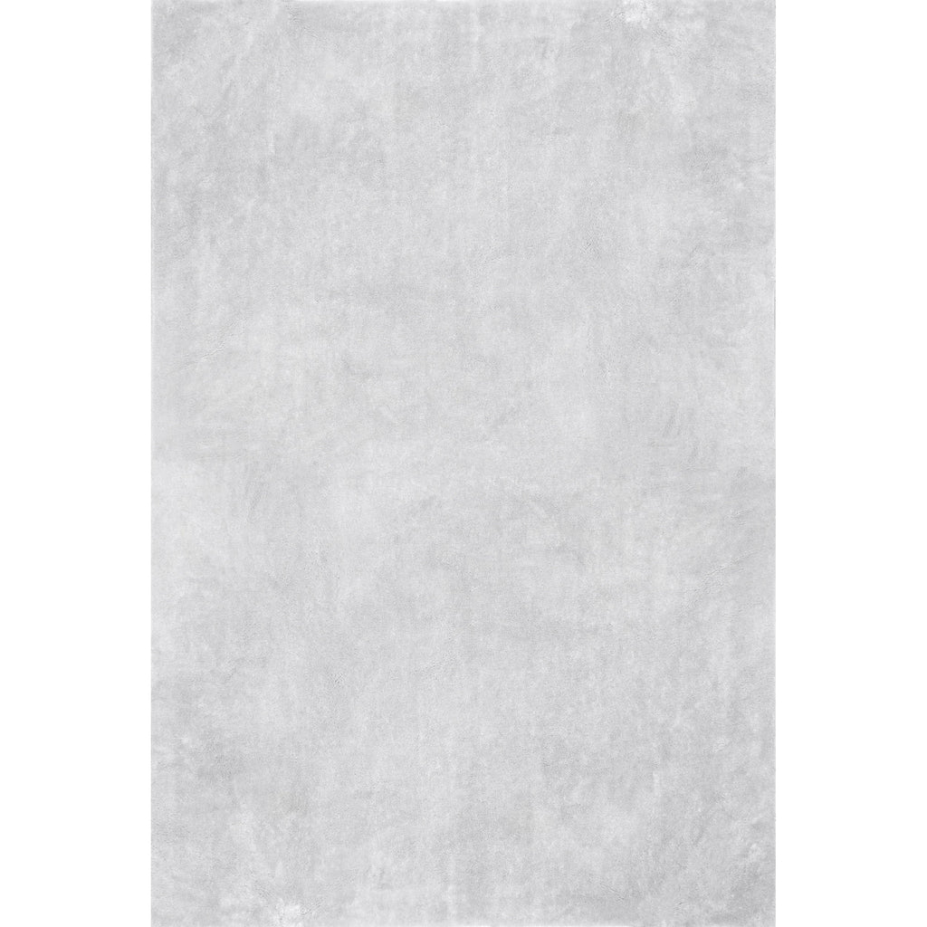 Tapis à poils longs Nuloom Loni SuperiorWash uni, lavable en machine