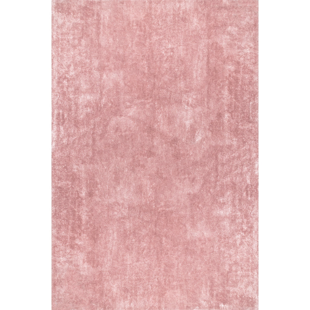 Tapis à poils longs Nuloom Loni SuperiorWash uni, lavable en machine