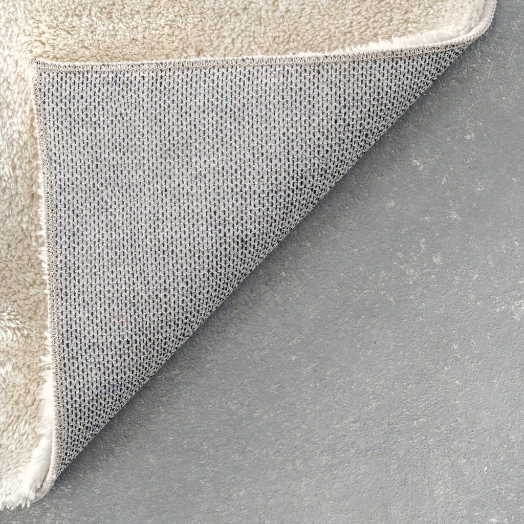 Tapis à poils longs Nuloom Loni SuperiorWash uni, lavable en machine