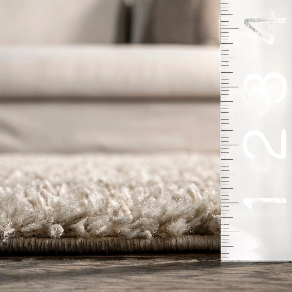 Tapis moderne à poils longs et à pampilles Neva Nuloom