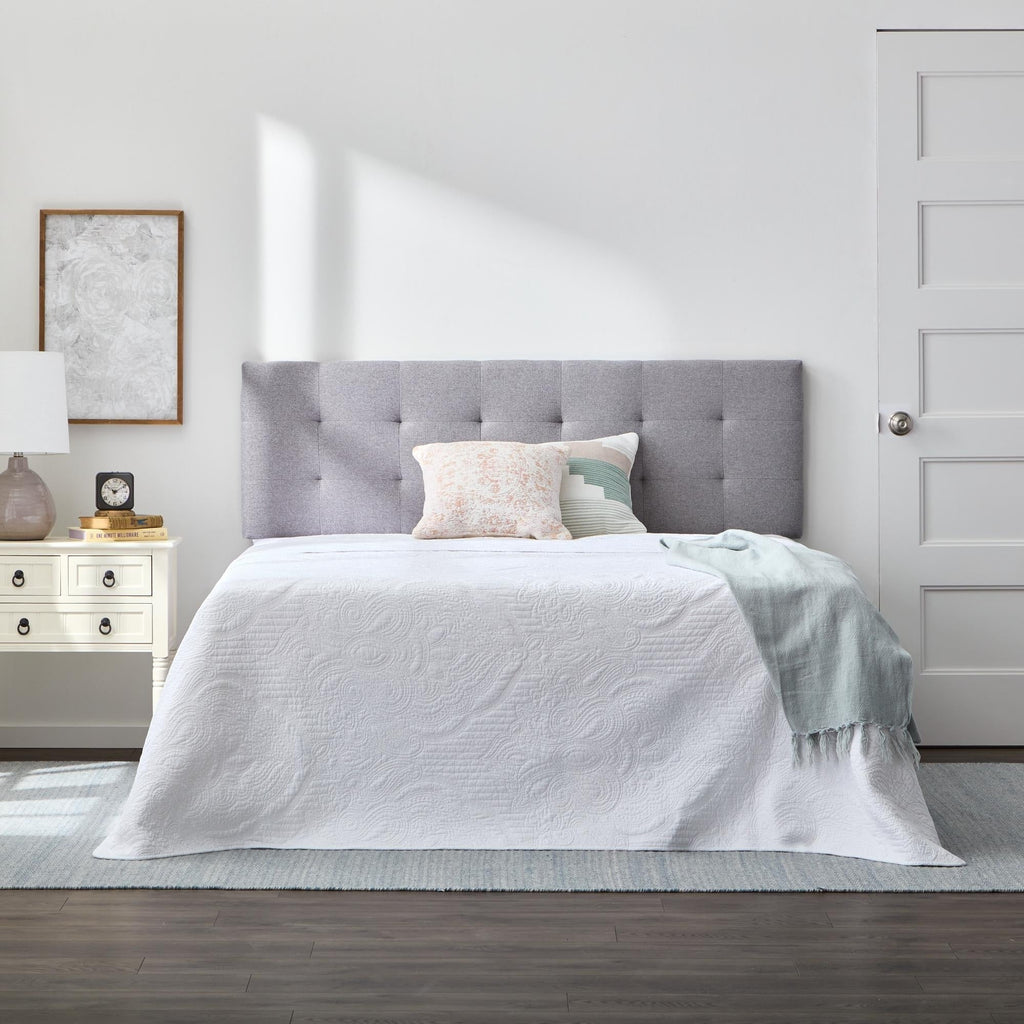 Brookside Kaylee Adjustable Square & Diamond Tufted Upholstered Headboard