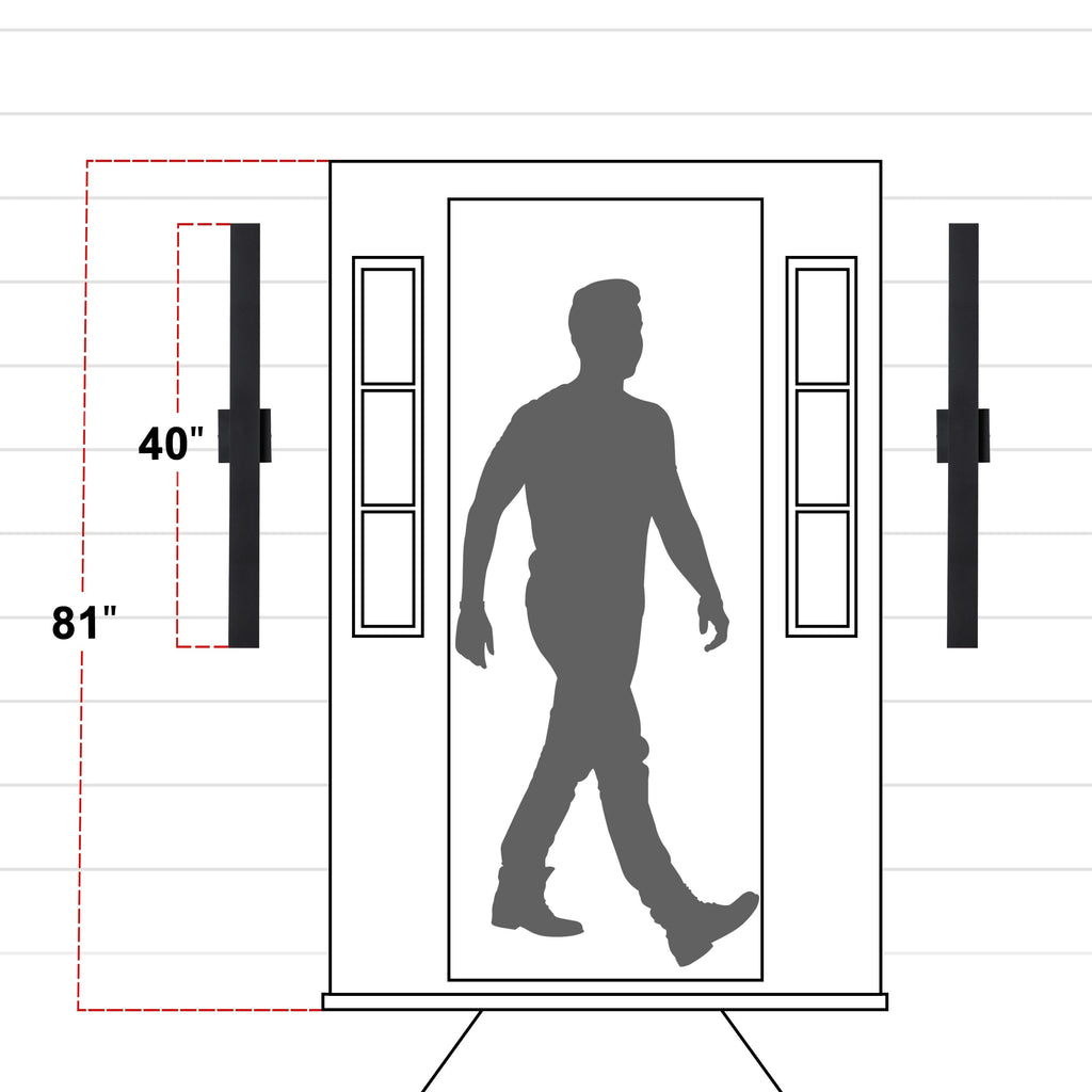 C Cattleya 2-Light Matte Black Aluminum LED Outdoor Wall Sconce
