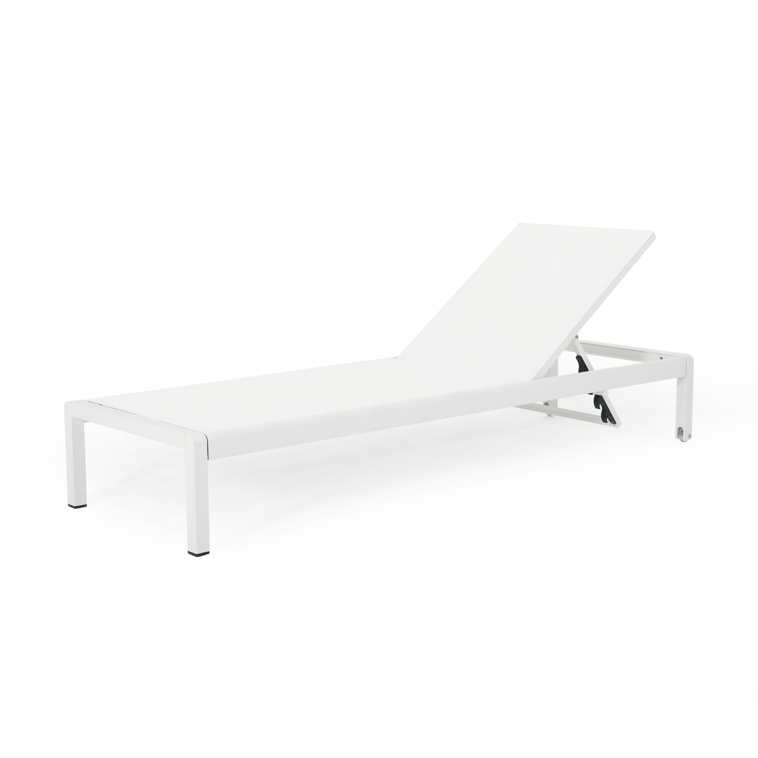 Chaise longue d'extérieur en aluminium Cape Coral (lot de 2) par Christopher Knight Home - 77,56 po x 25,20 po x 11,80 po