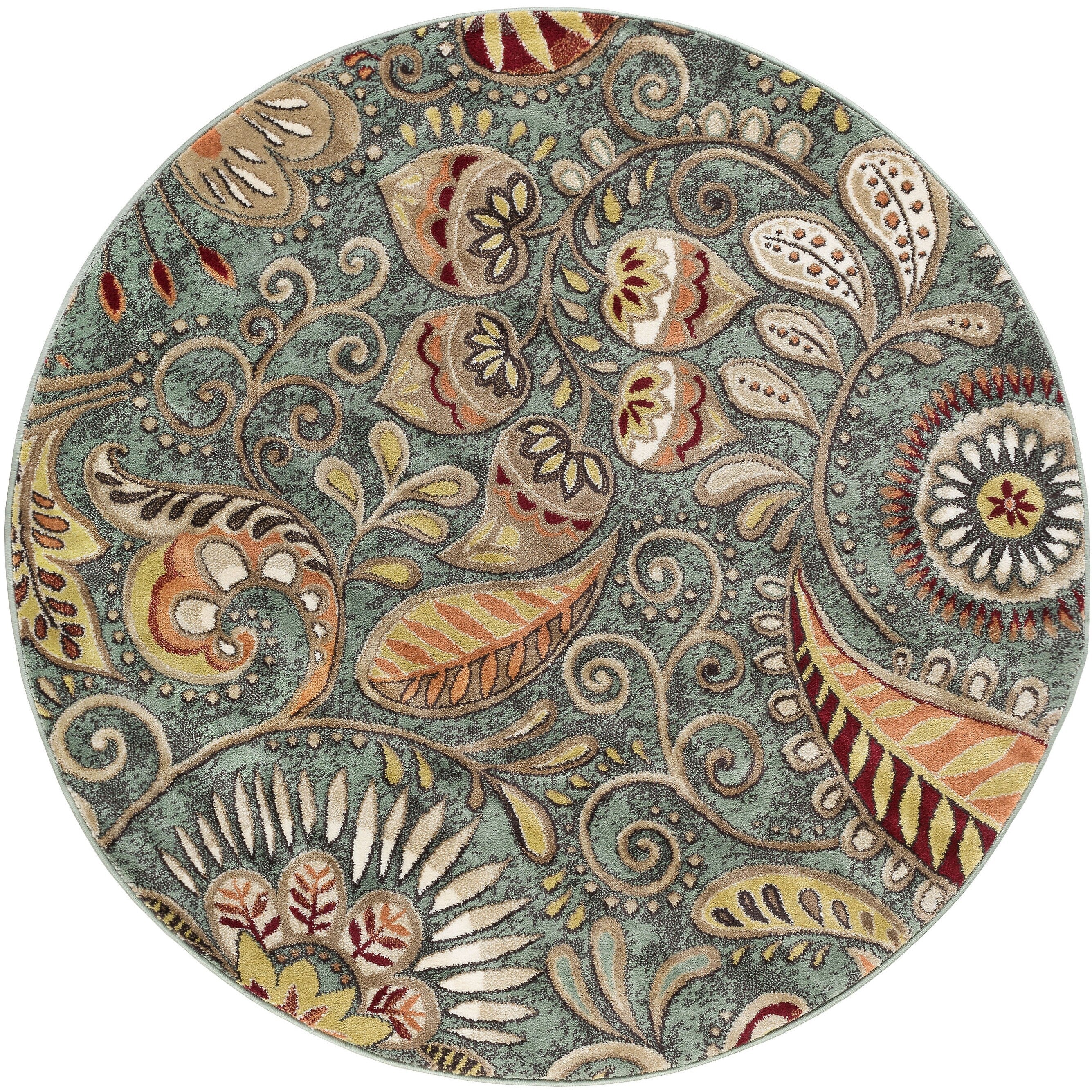 Tapis d'intérieur Caprice style moderne du milieu du siècle à motif floral