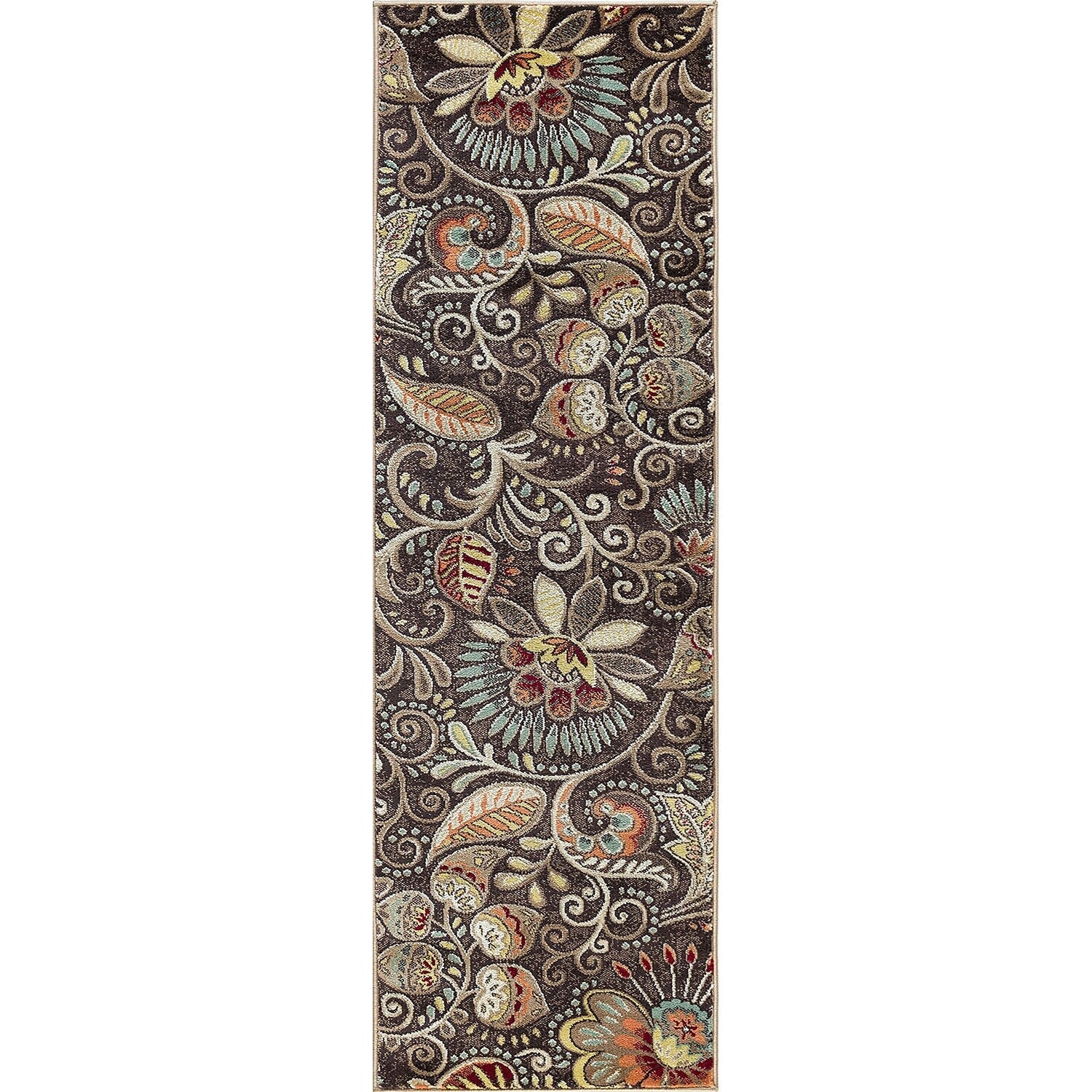 Tapis d'intérieur Caprice style moderne du milieu du siècle à motif floral
