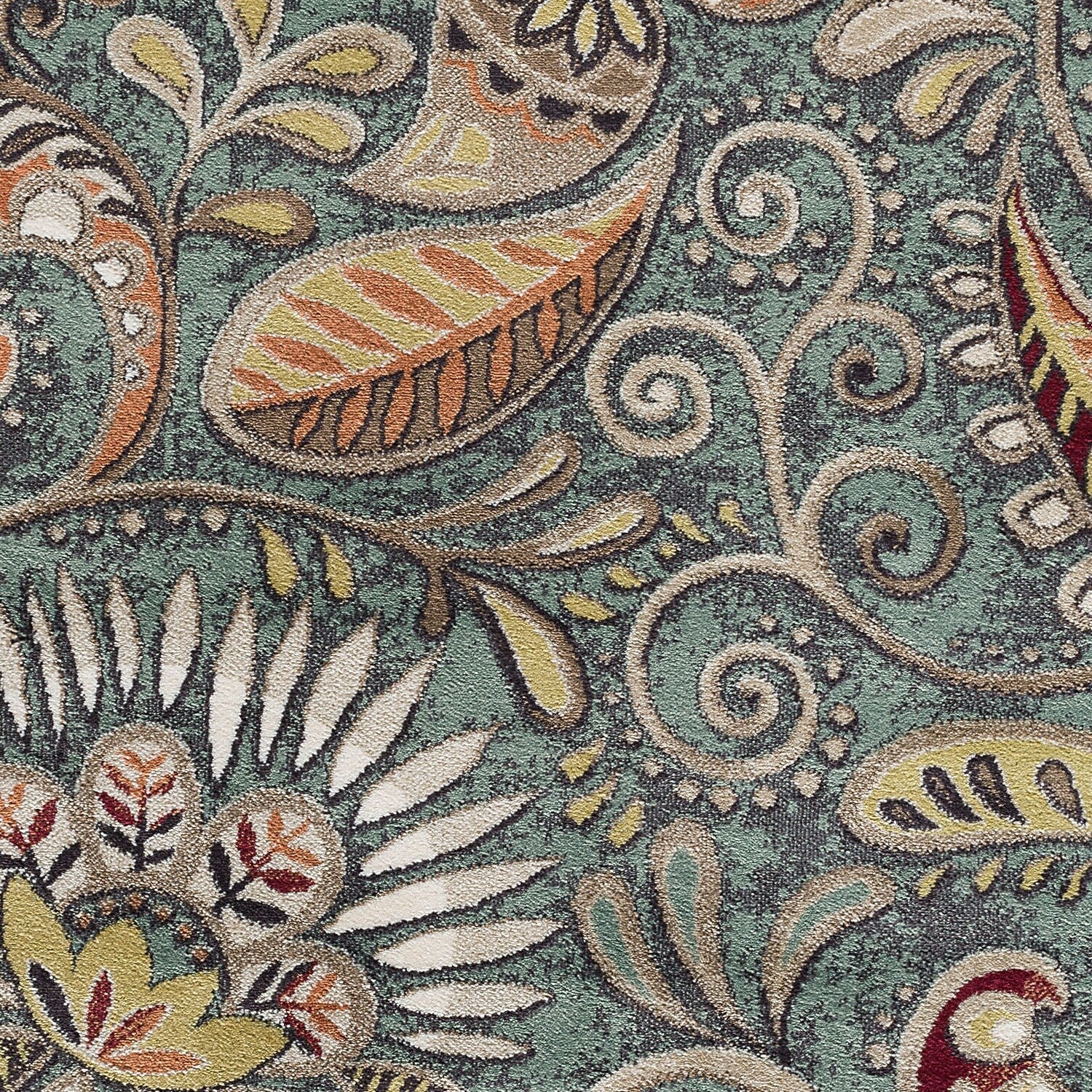 Tapis d'intérieur Caprice style moderne du milieu du siècle à motif floral