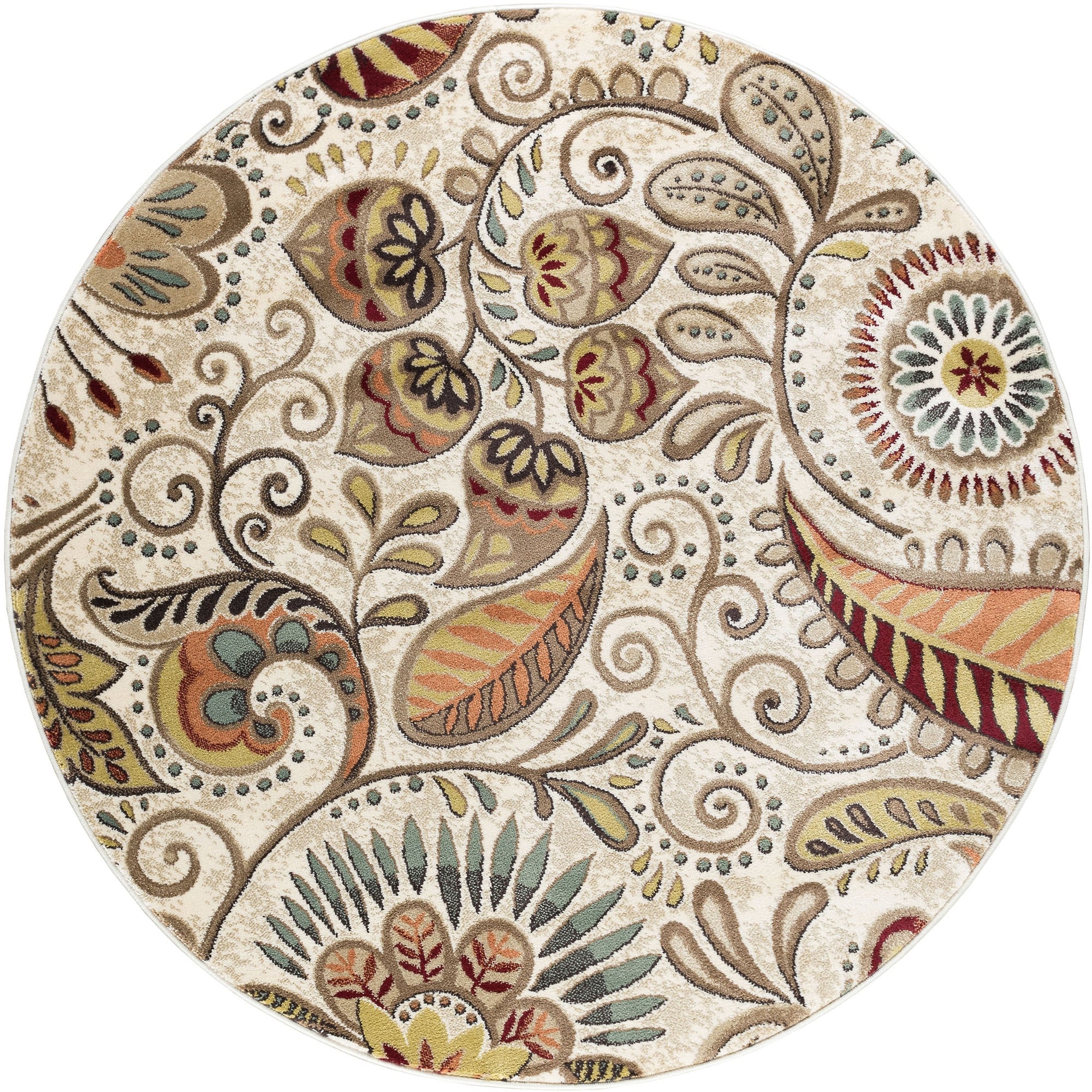 Tapis d'intérieur Caprice style moderne du milieu du siècle à motif floral