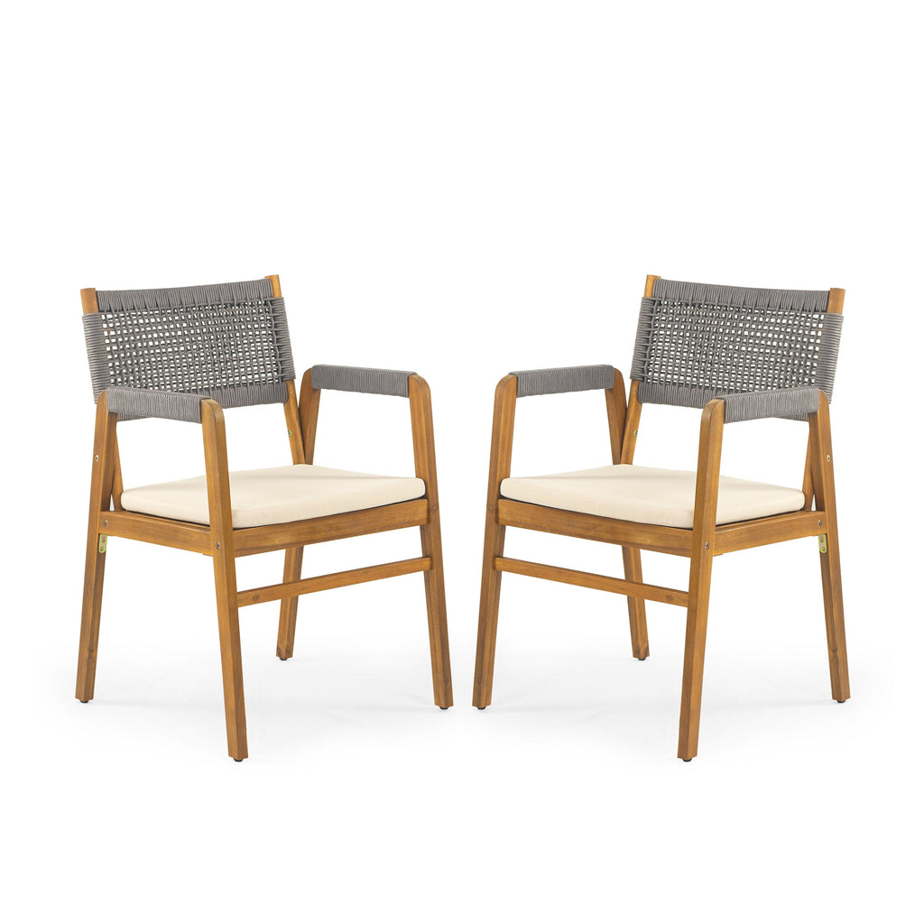 Captef Outdoor 5-piece acacia wood Dining Set by Christopher Knight Home